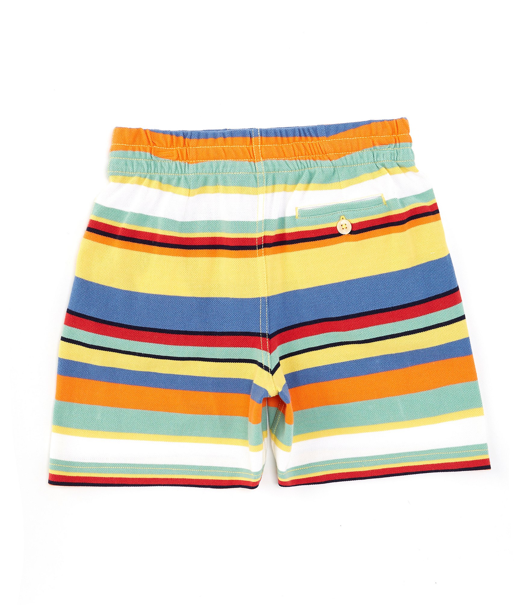 Polo Ralph Lauren Little Boys 2T-7 Banana Stripe Cotton Mesh Shorts