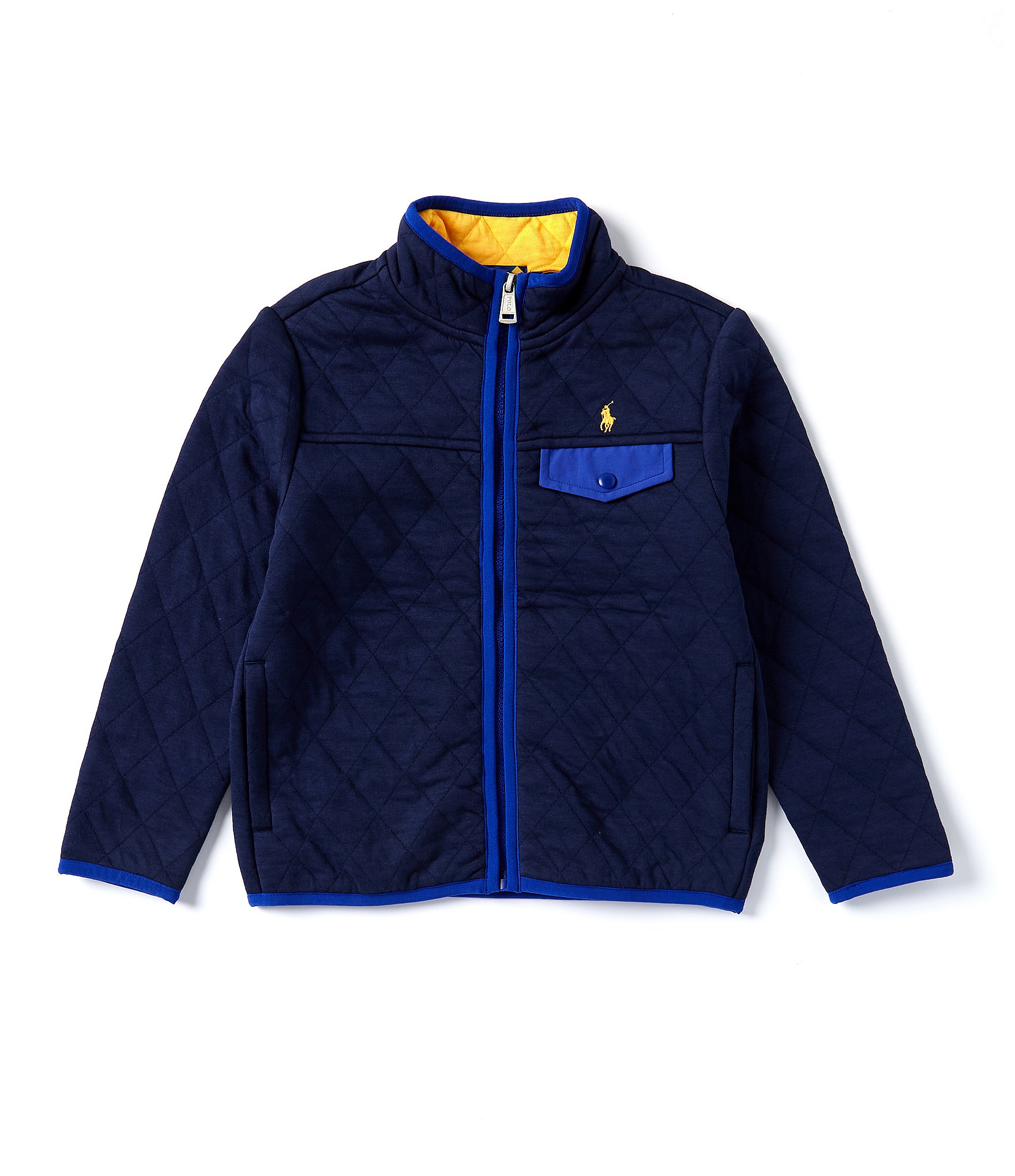 Polo Ralph Lauren Little Boys 2T-7 Colorblock Quilted Double-Knit Jacket