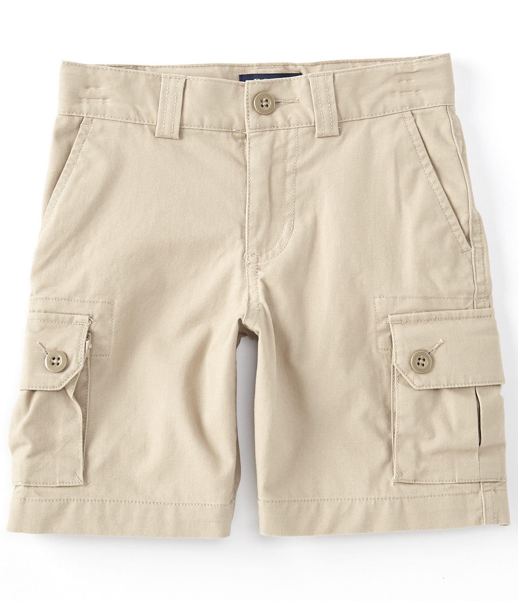 Boys Green Checked Combat Cargo Button Pocket Cotton Shorts.Sizes:3-13years