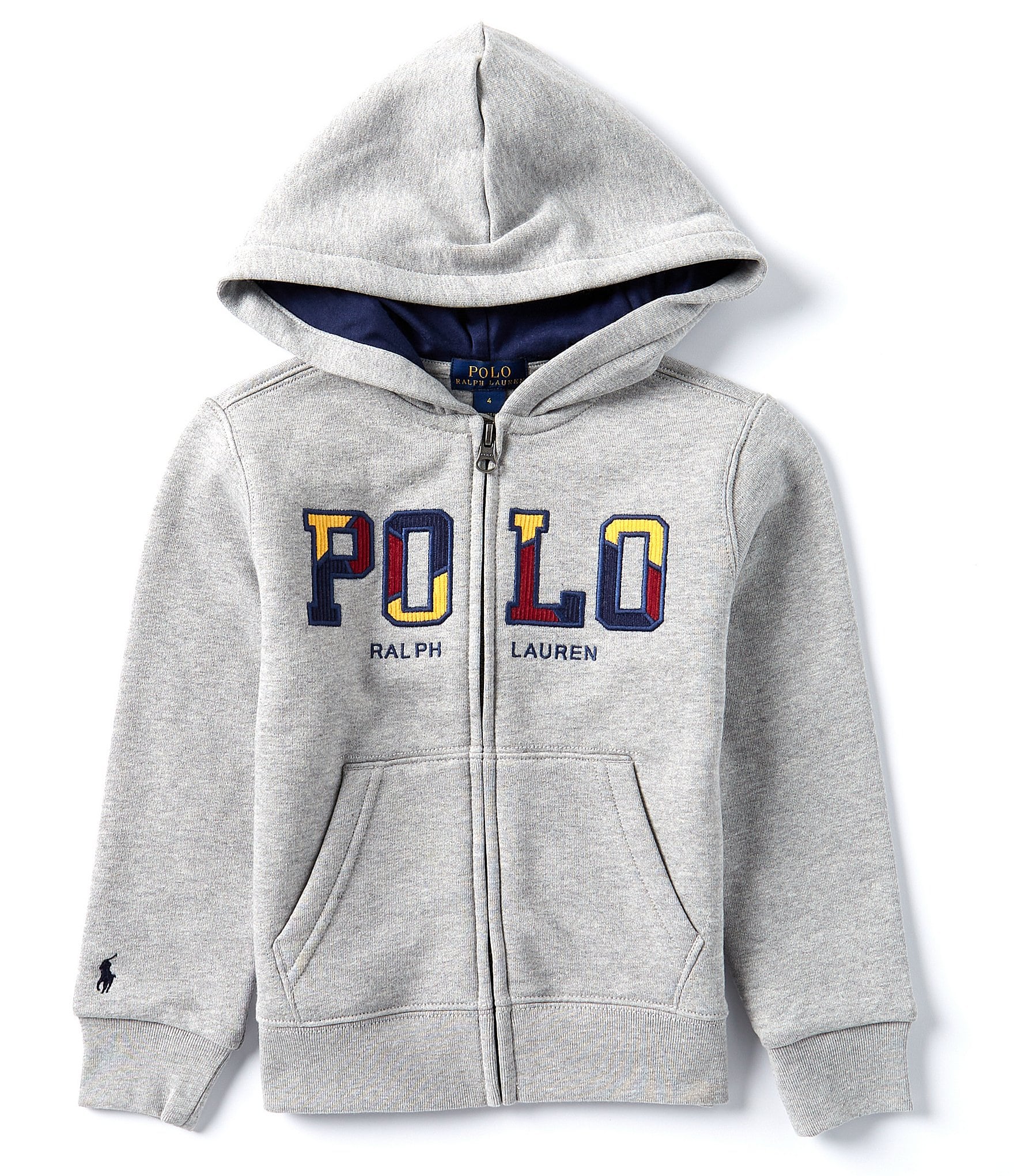 Polo Ralph Lauren Little Boys 2T-7 Long-Sleeve Corduroy-Logo Fleece Hooded Jacket