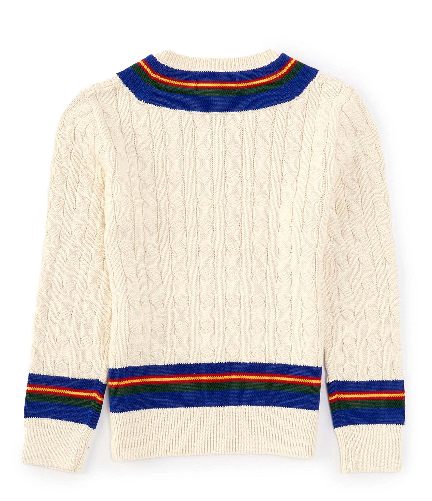 Polo Ralph Lauren Little Boys 2T-7 Long Sleeve Iconic Cricket Sweater