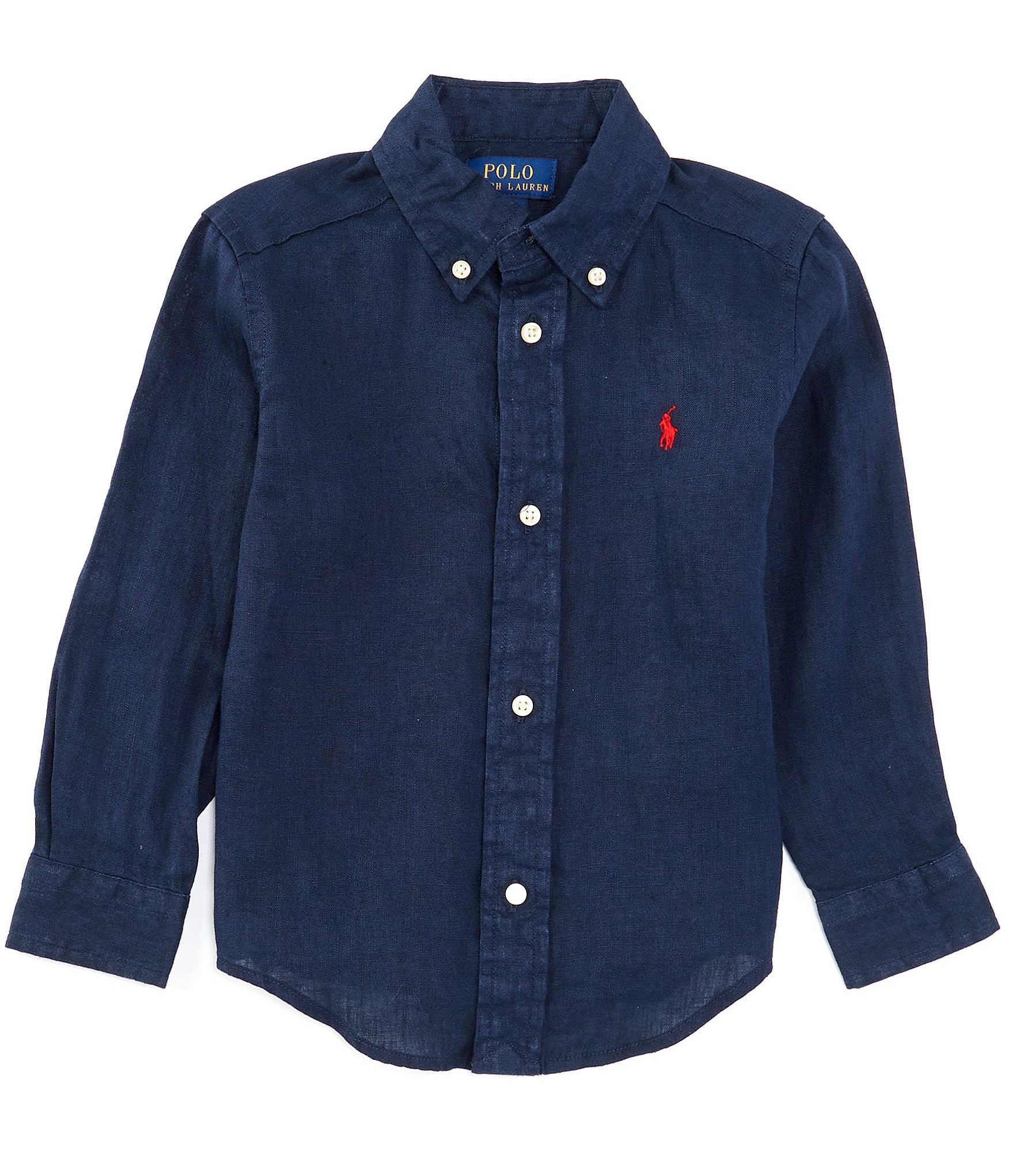 Polo Ralph Lauren Little Boys Long Sleeve Linen Shirt