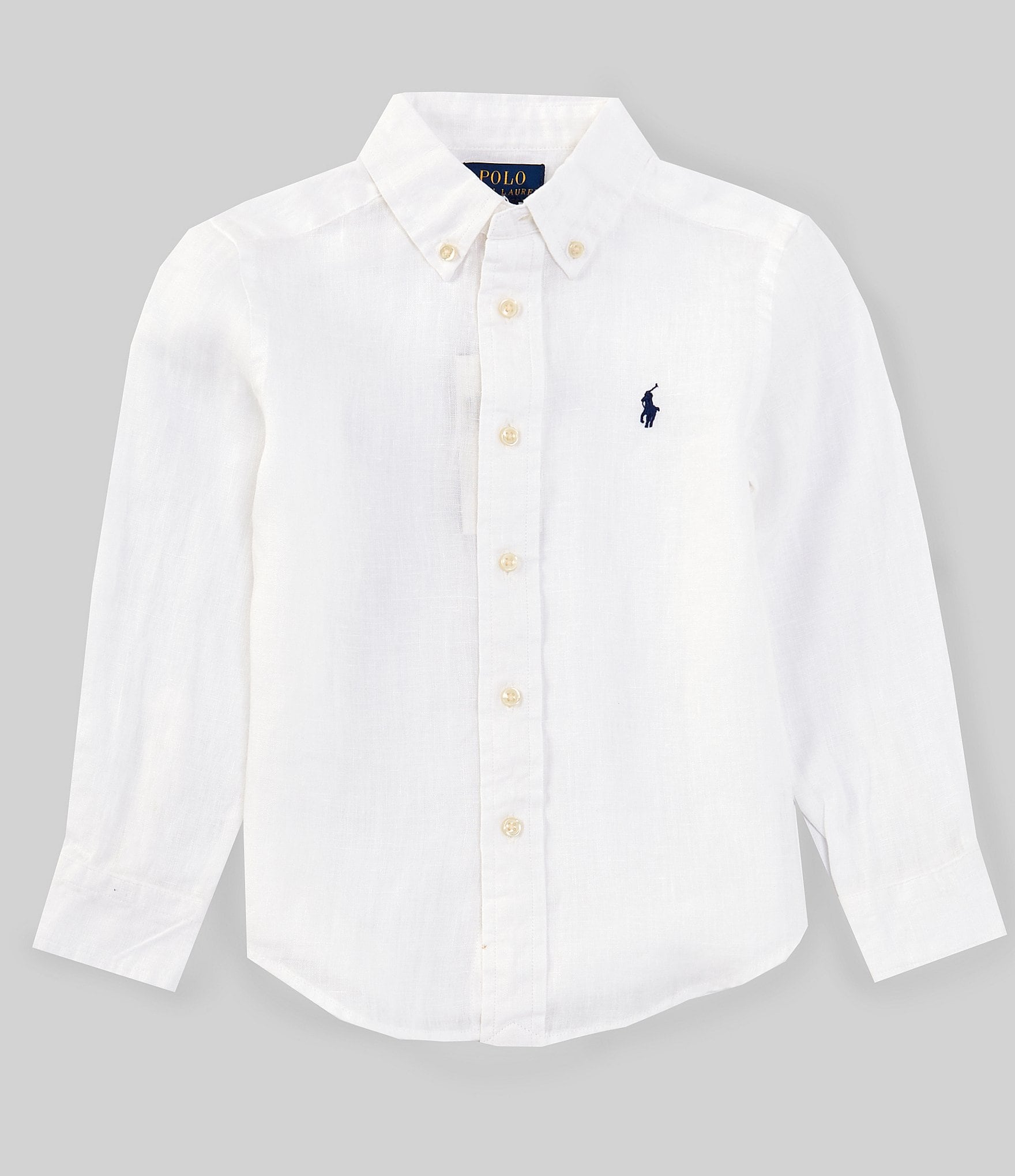 Polo Ralph Lauren Little Boys Long Sleeve Linen Shirt