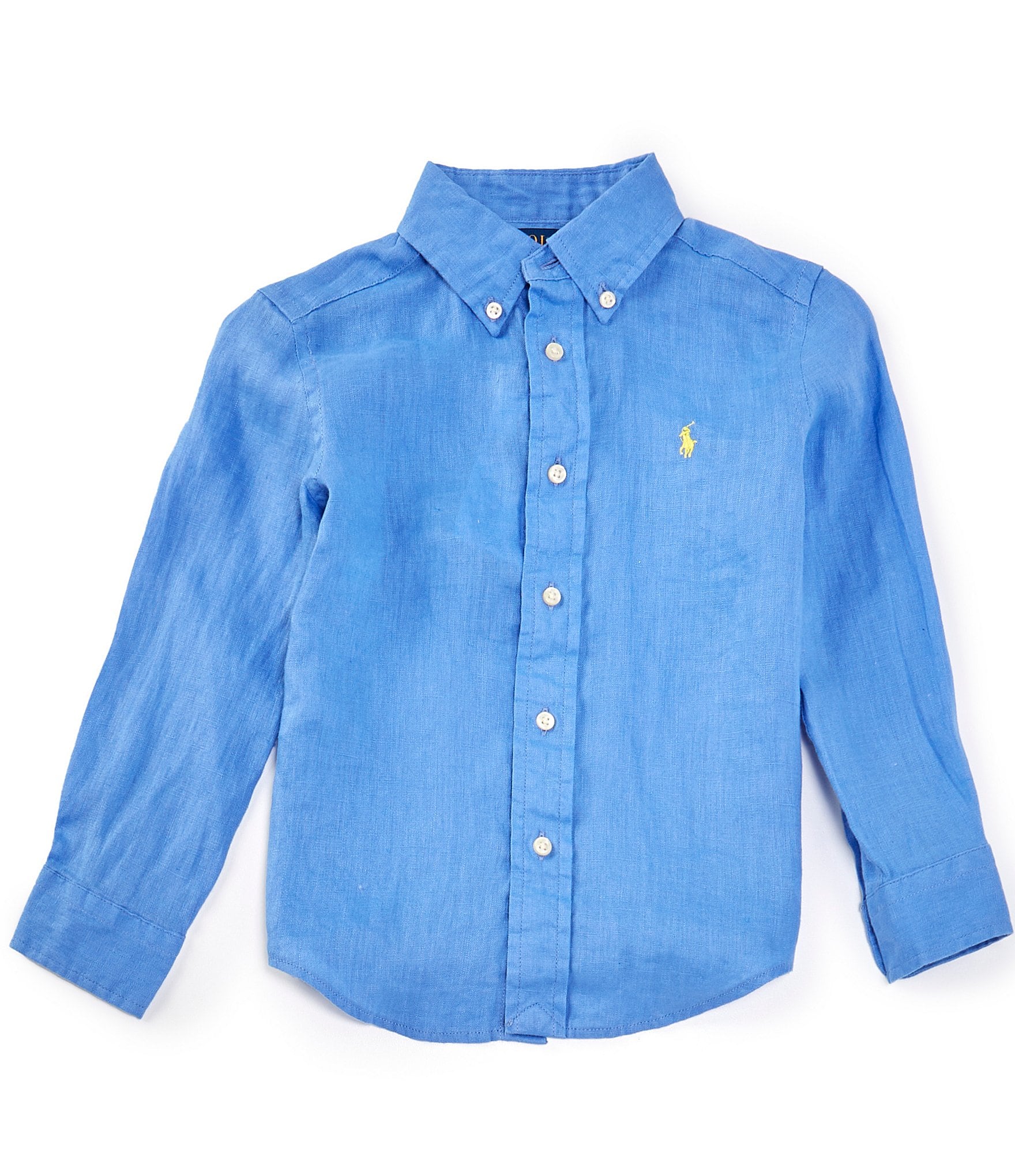 Polo Ralph Lauren Little Boys Long Sleeve Linen Shirt