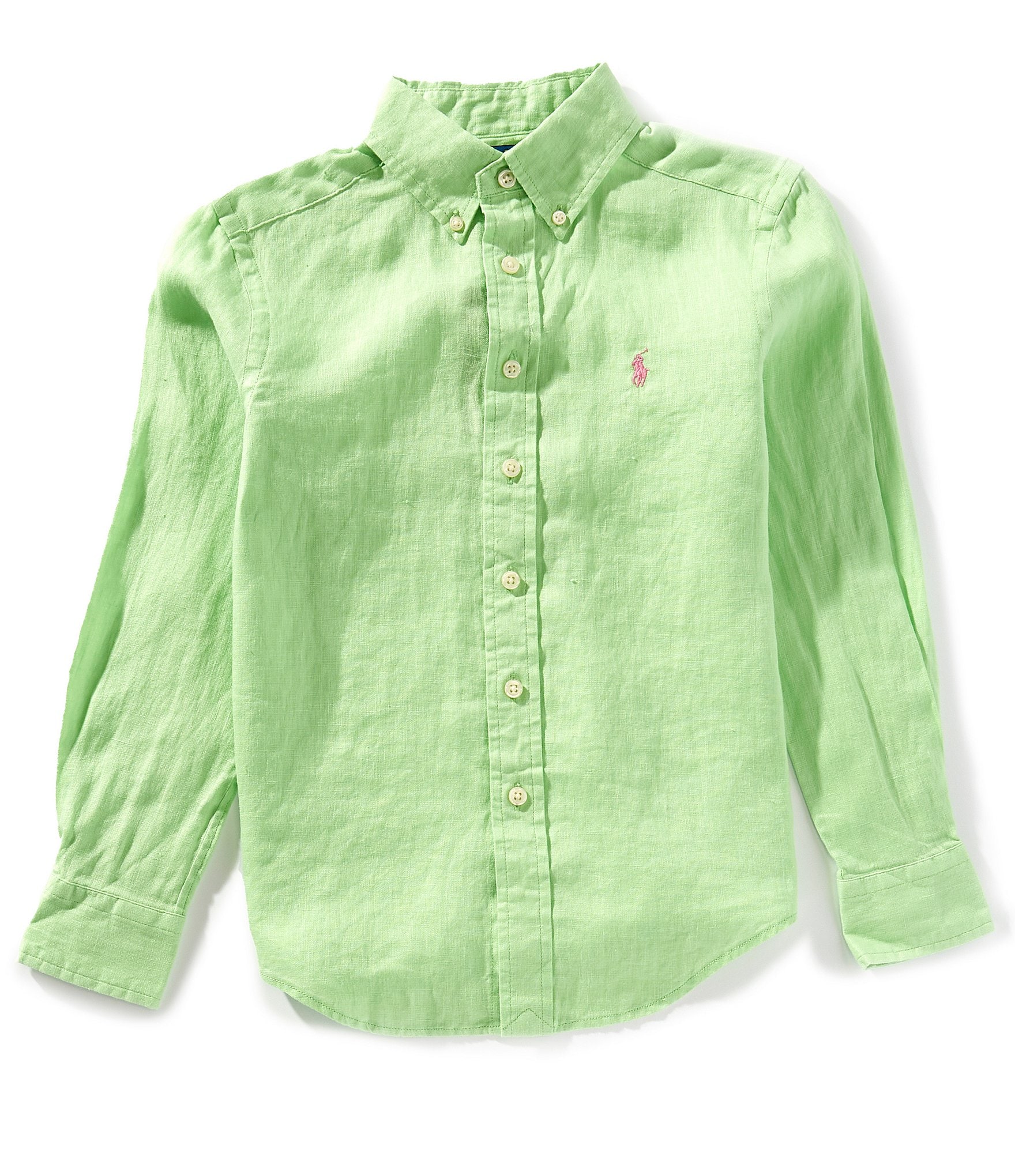 Polo Ralph Lauren Little Boys Long Sleeve Linen Shirt