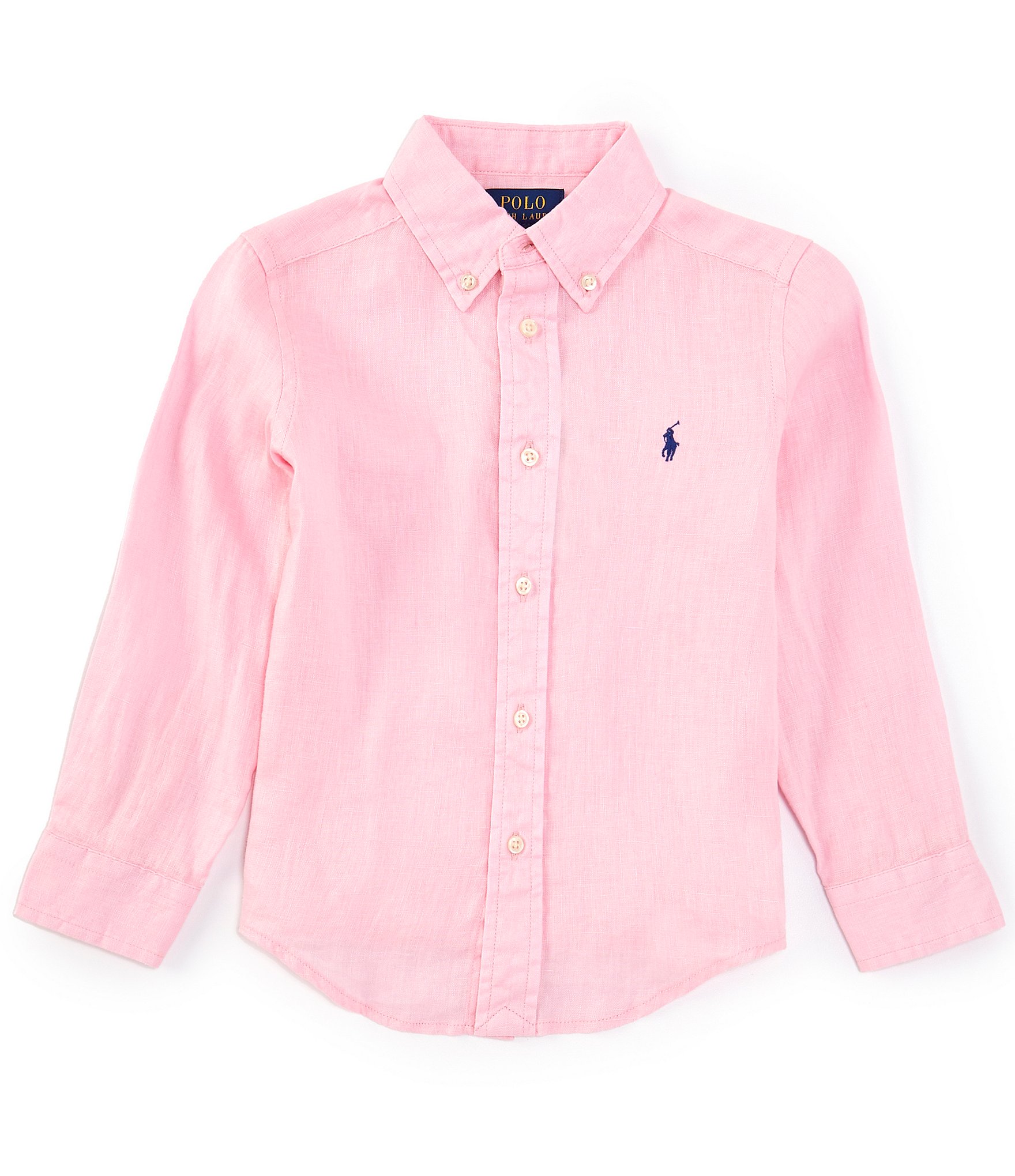 Polo Ralph Lauren Little Boys Long Sleeve Linen Shirt