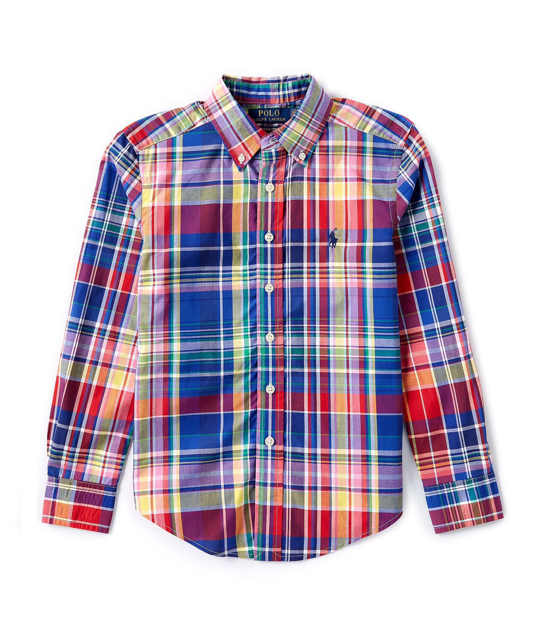 Polo Ralph Lauren Little Boys 2T-7 Long Sleeve Plaid Poplin Shirt