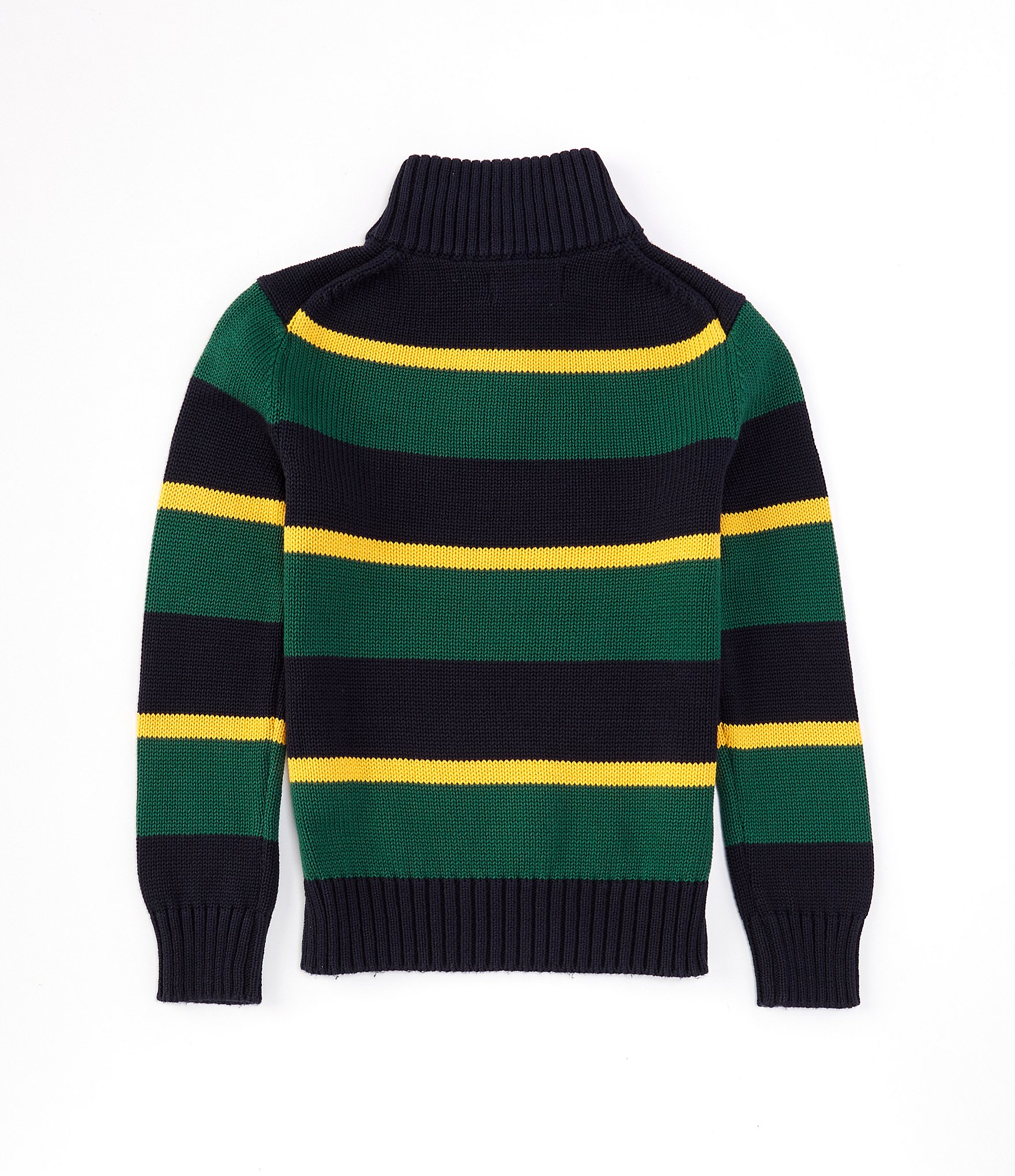 Polo Ralph Lauren Little Boys 2T-7 Long Sleeve Striped Quarter-Zip Sweater