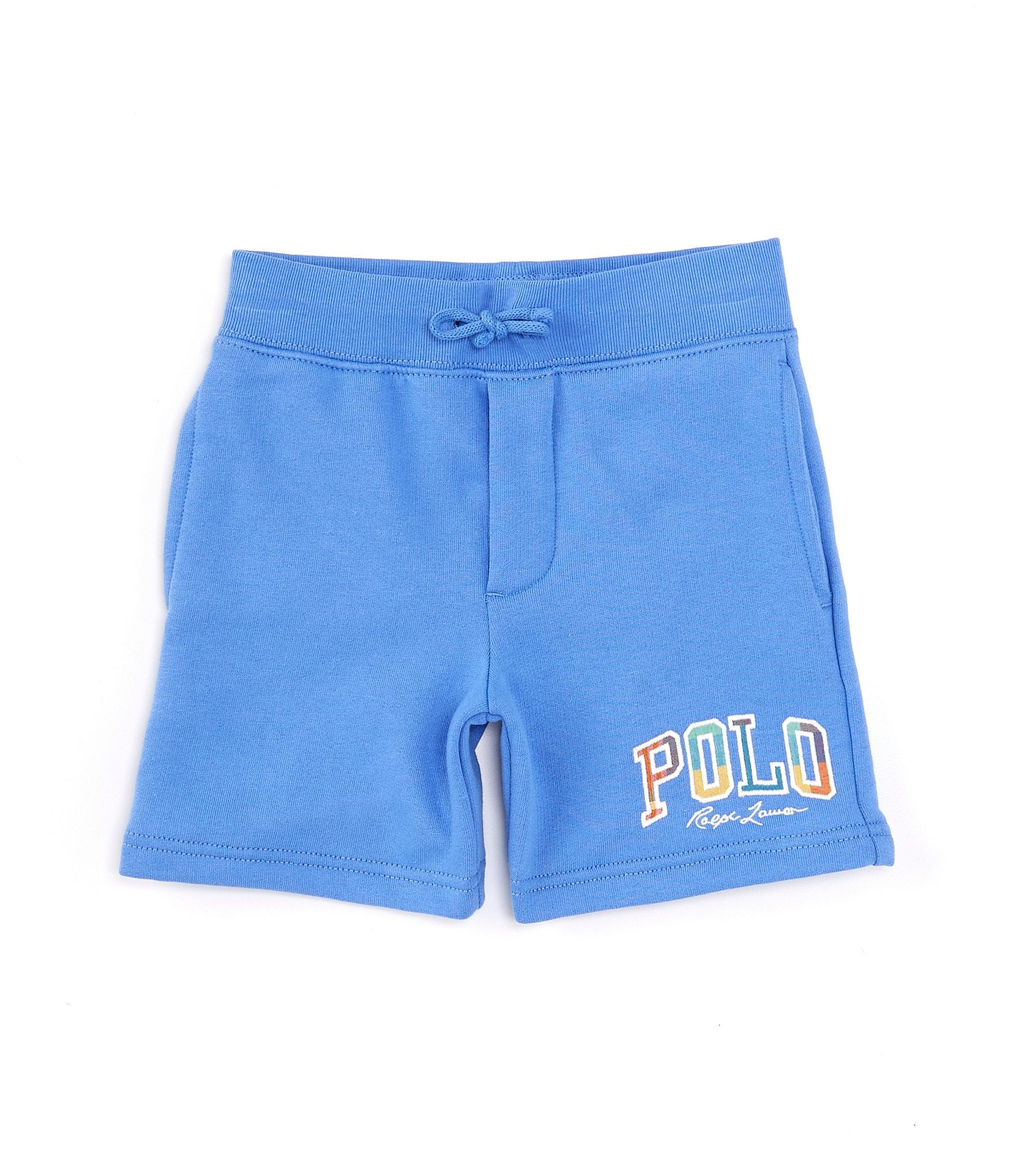 Ralph Lauren Kids Polo Pony drawstring swimming shorts - Blue