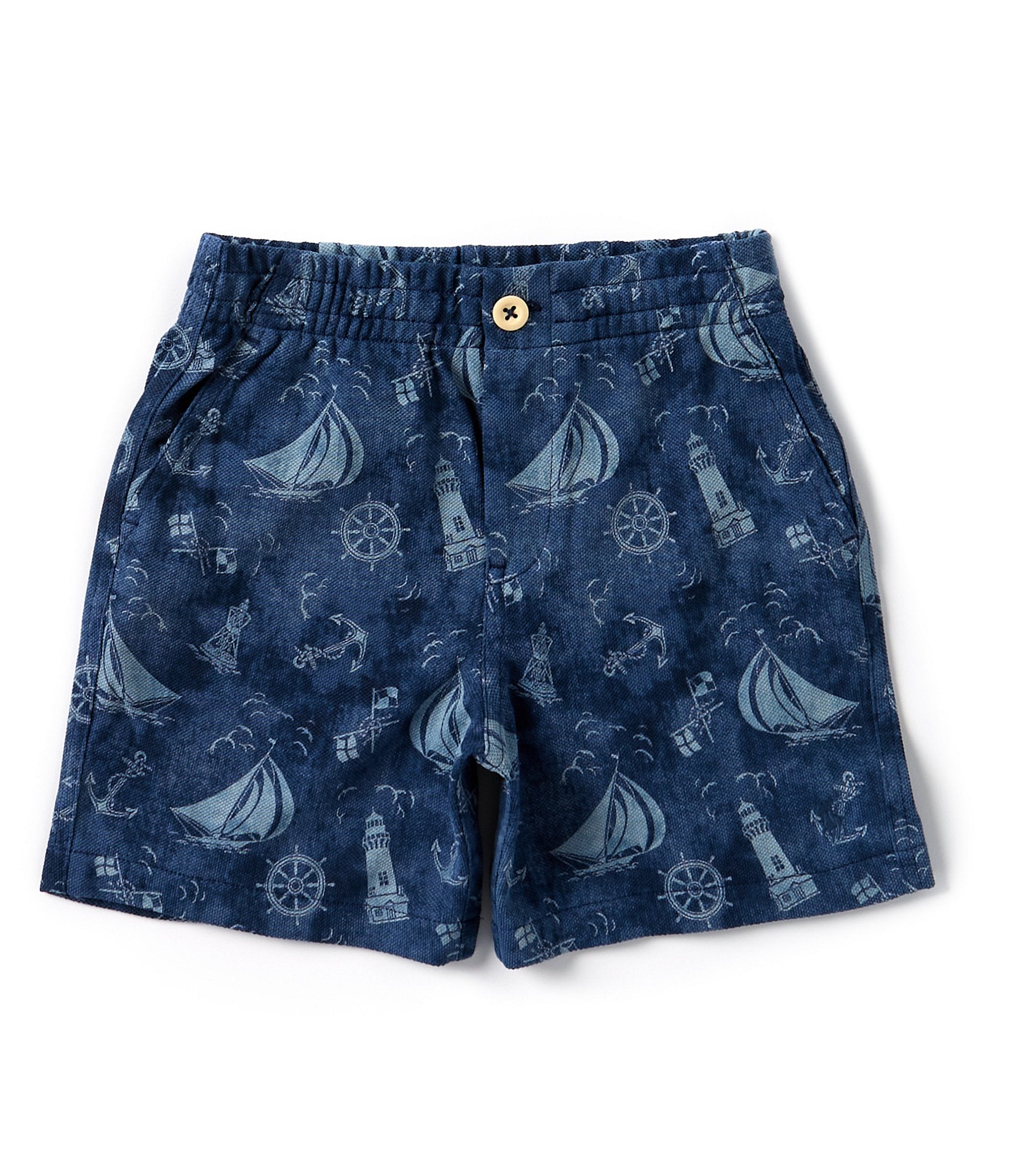 Polo Ralph Lauren Little Boys 2T-7 Nautical Print Mesh Shorts