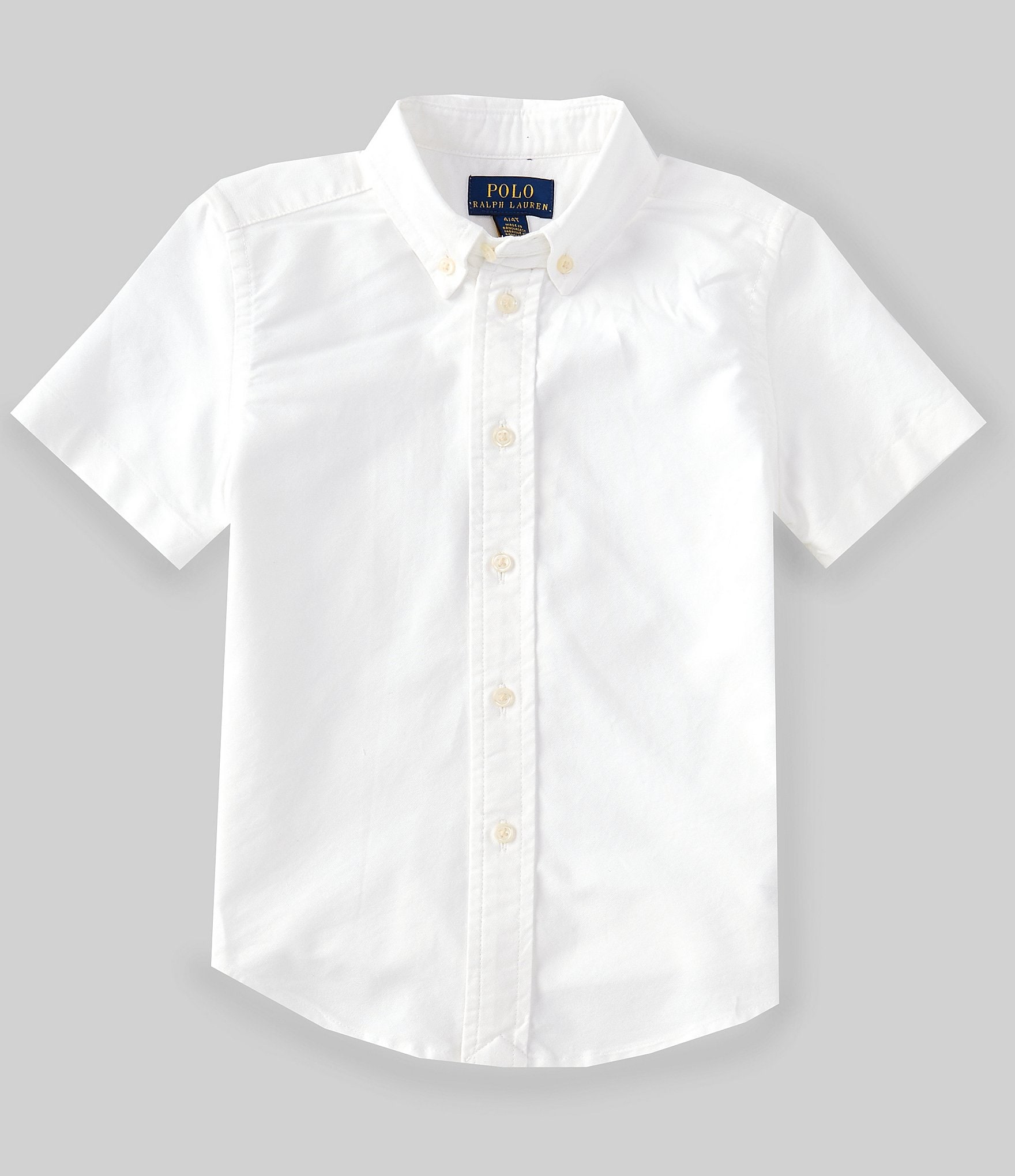 Polo Ralph Lauren Little Boys 2T Oxford Cotton Short-Sleeve Button Down ...