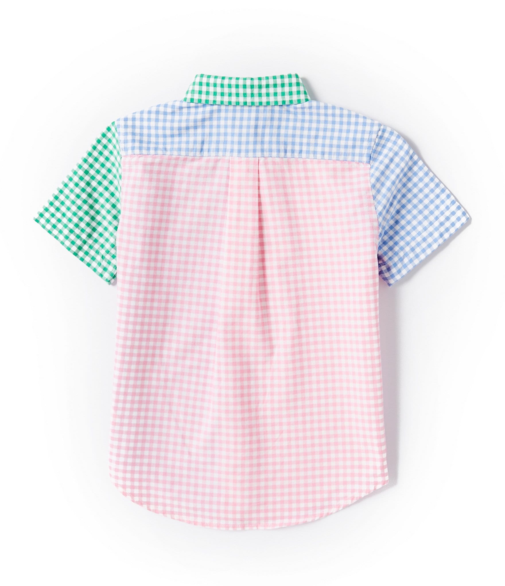 Polo Ralph Lauren Little Boys 2T-7 Short-Sleeve Gingham Oxford Fun Shirt