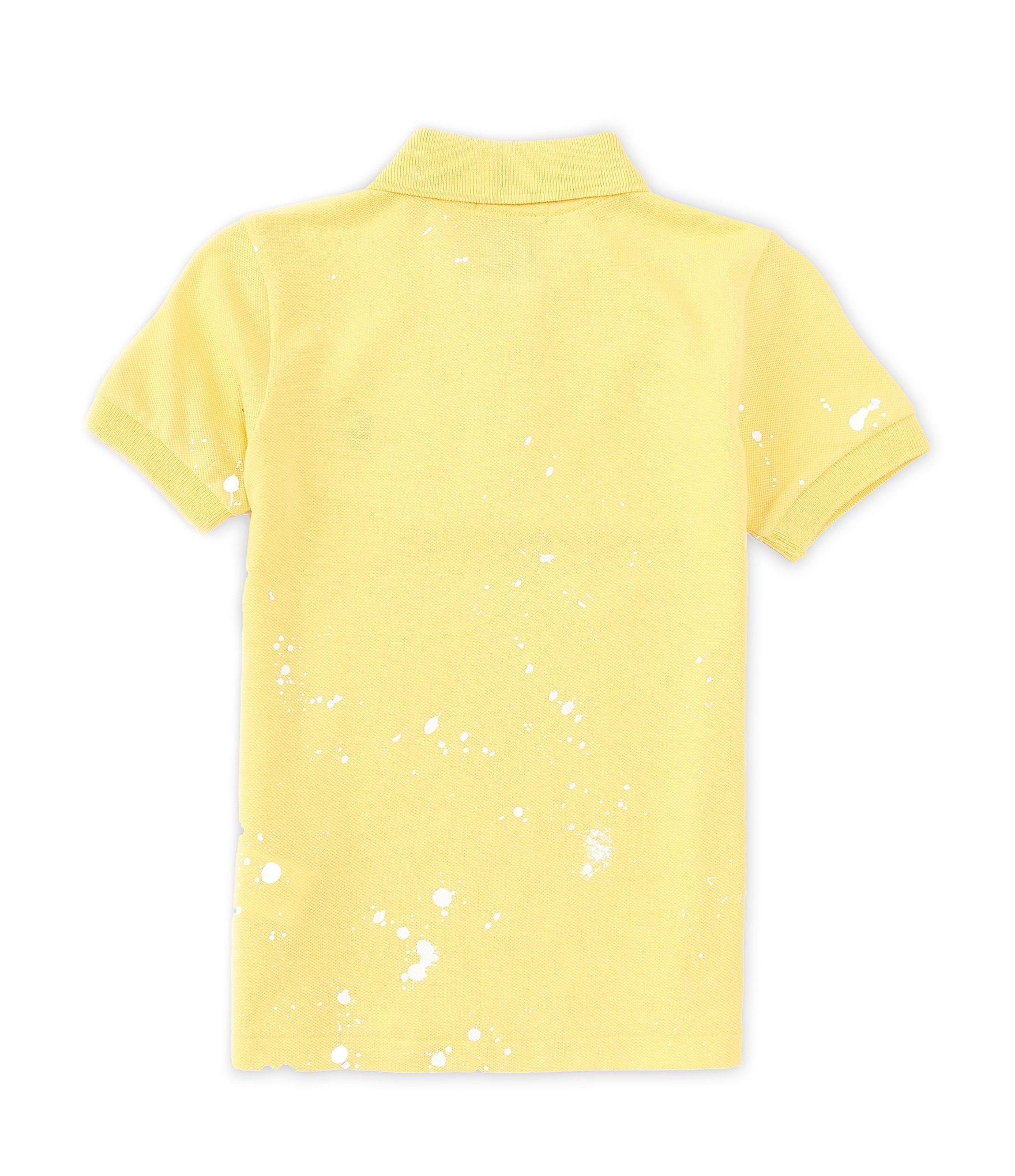 Polo Ralph Lauren Little Boys 2T-7 Short-Sleeve Paint-Splatter-Print Mesh Polo Shirt