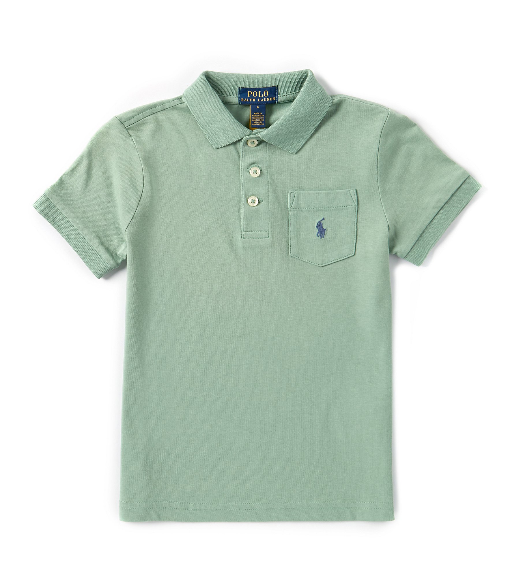 Polo Ralph Lauren Little Boys 2T 7 Short Sleeve Pocket Jersey Polo Shirt Dillard s