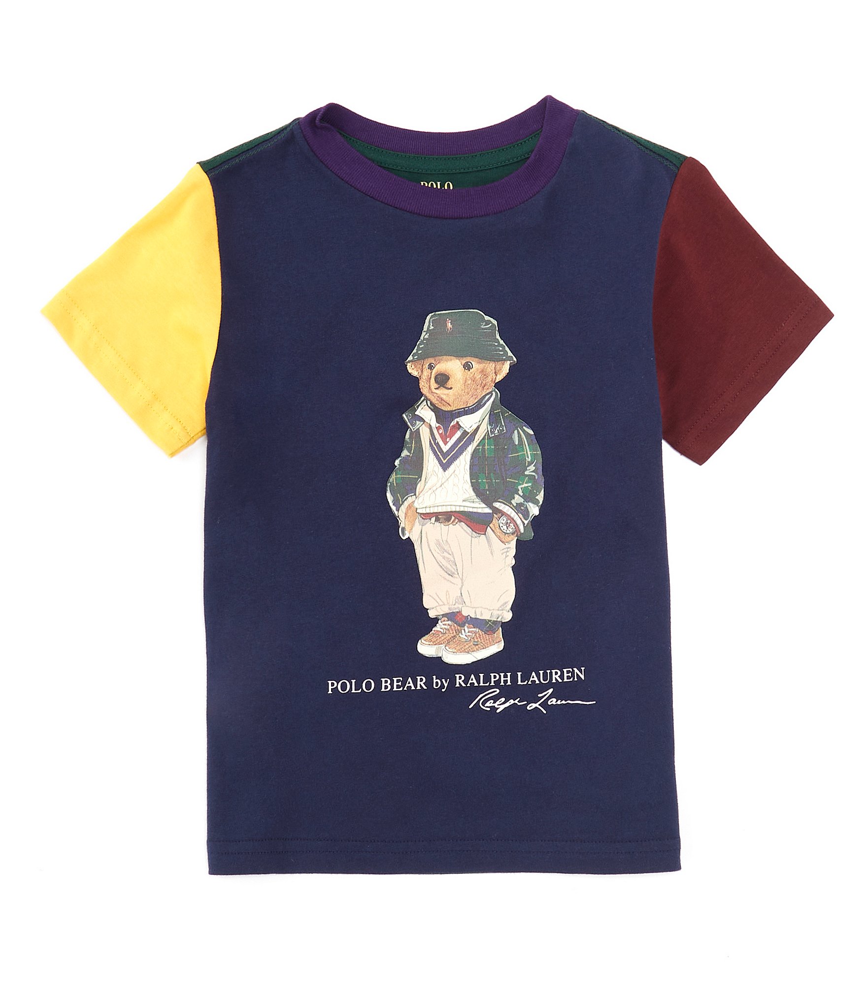 Polo Ralph Lauren Little Boys 2T-7 Short Sleeve Polo Bear Color