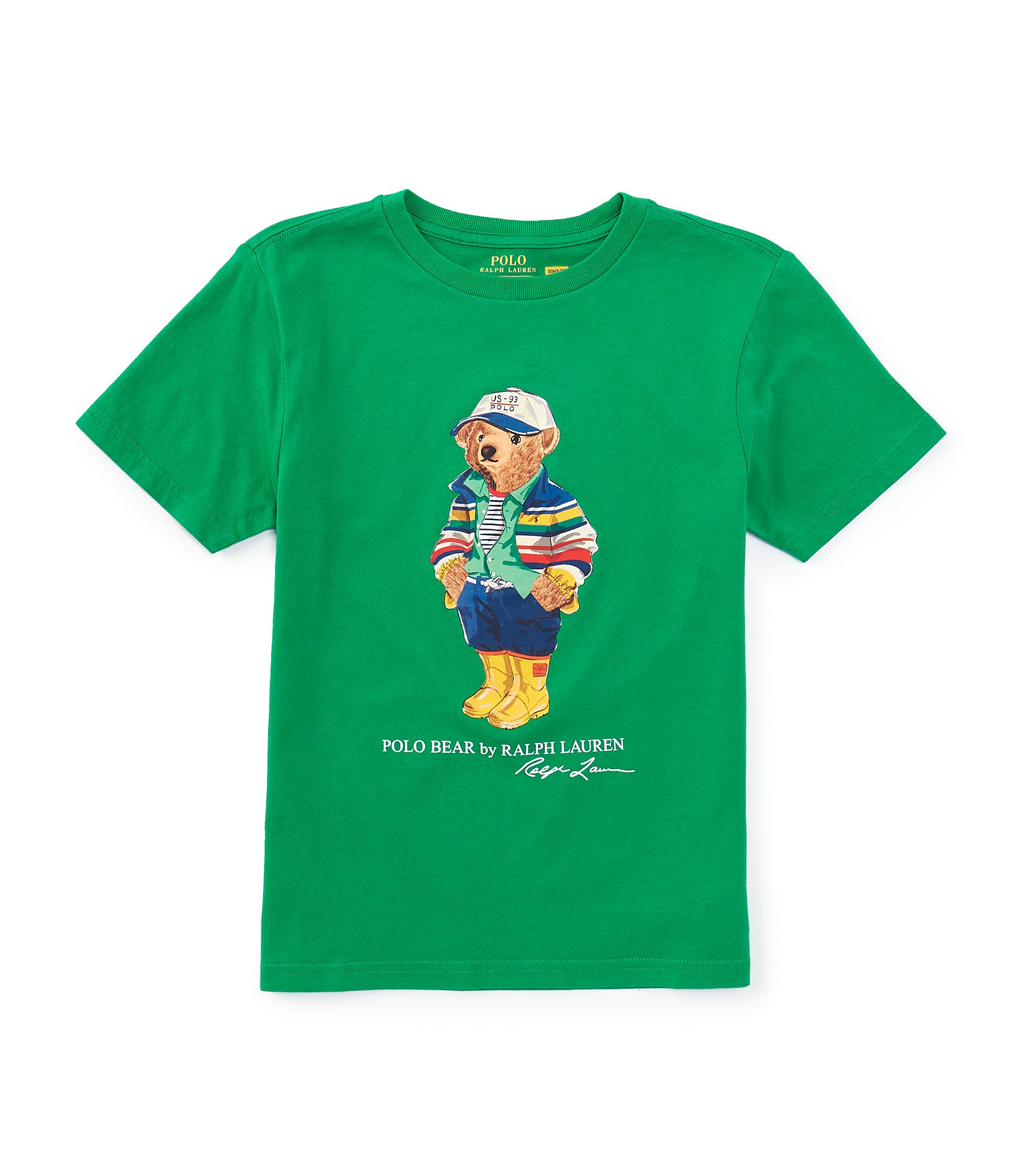 Polo Ralph Lauren Little Boys 2T-7 Short Sleeve Polo Bear Jersey Graphic T-Shirt