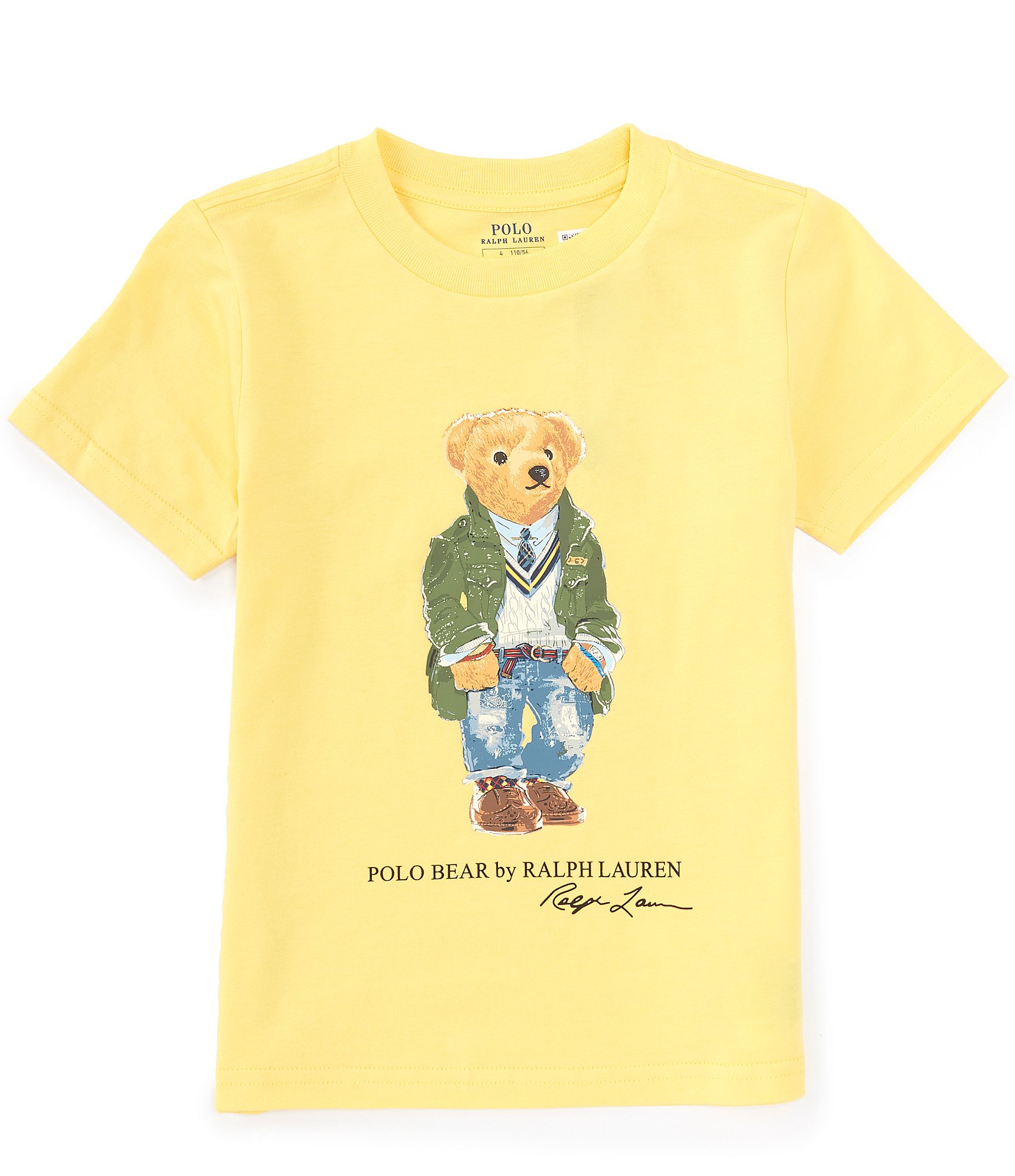 Polo Ralph Lauren Little Boys 2T-7 Short-Sleeve Polo Bear Jersey T-Shirt |  Dillard's