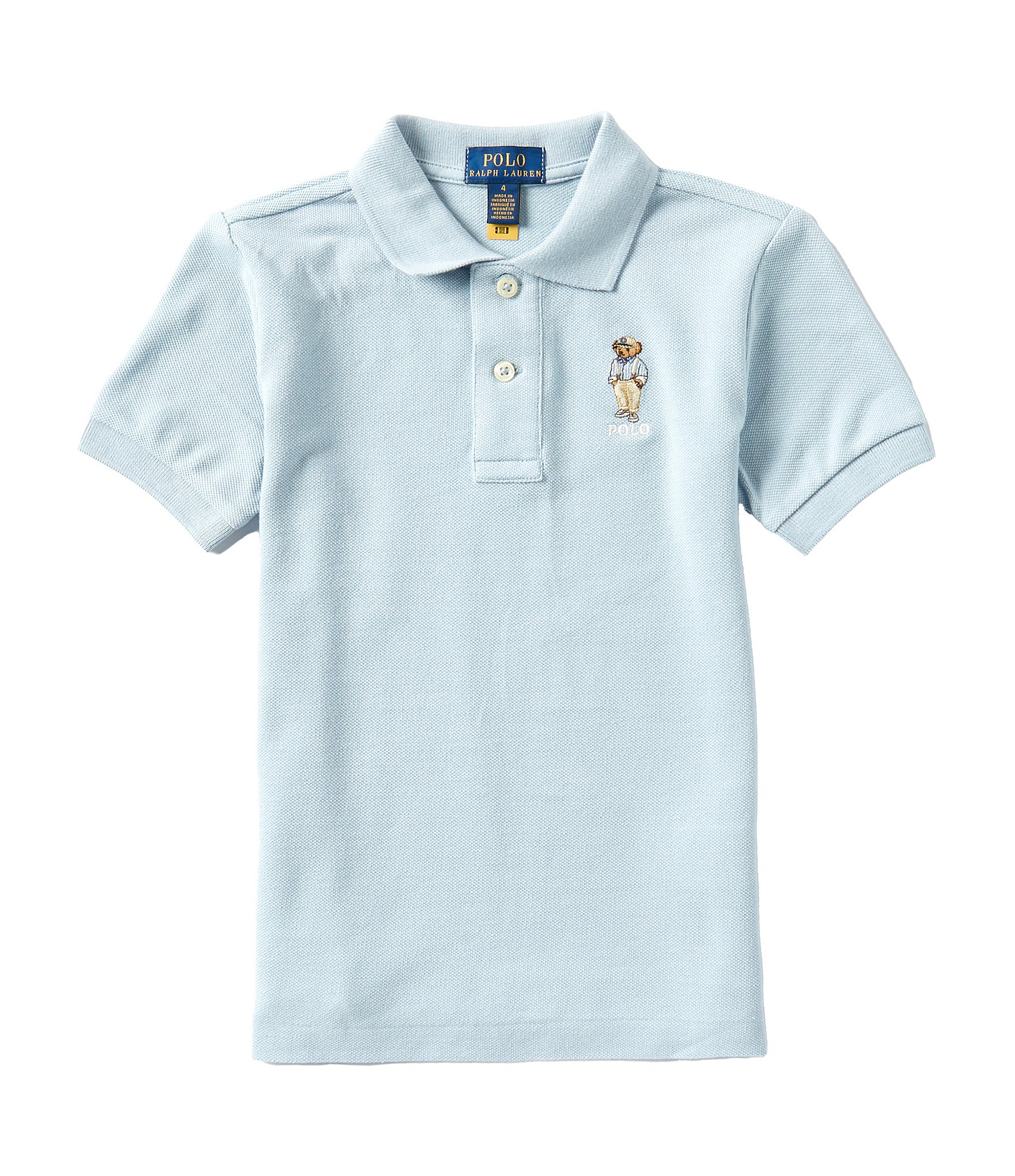 Polo Ralph Lauren Little Boys 2T 7 Short Sleeve U.S. Polo Bear Mesh Polo Shirt Dillard s