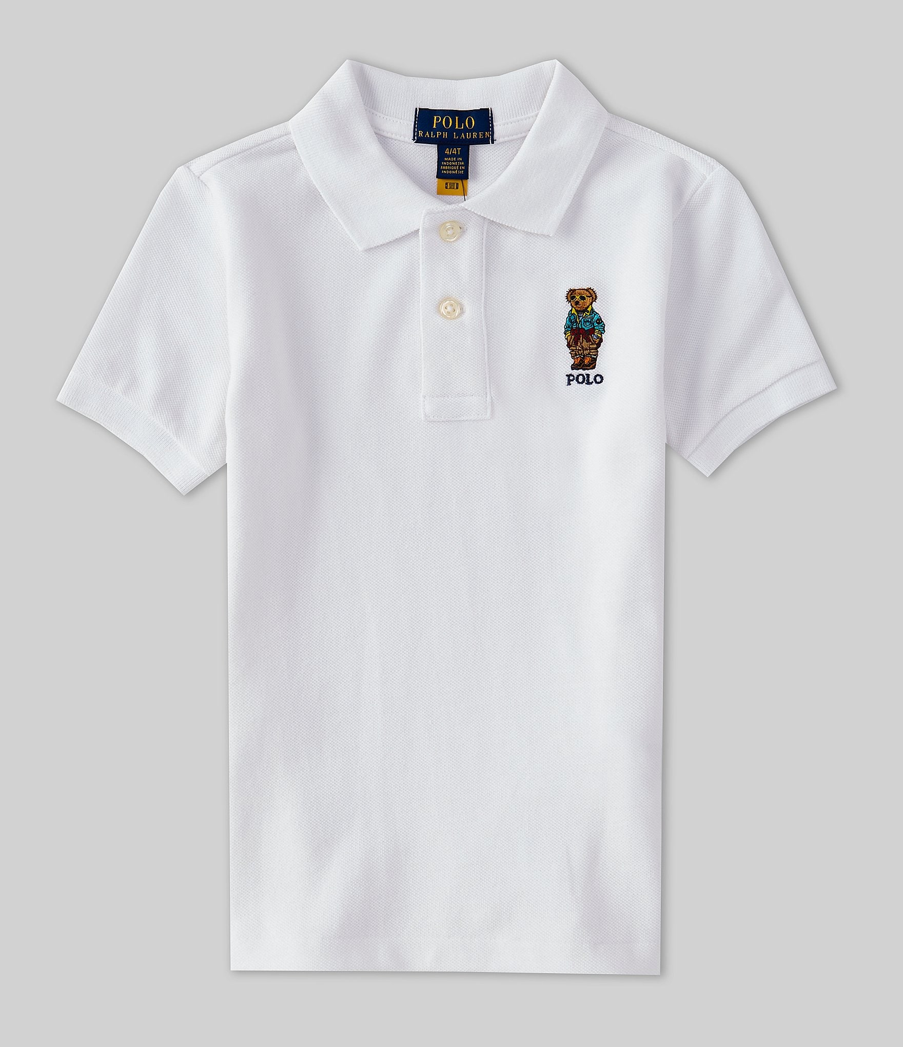 Polo Ralph Lauren Little Boys 2T-7 Short-Sleeve Polo Bear Mesh Polo Shirt |  Dillard's