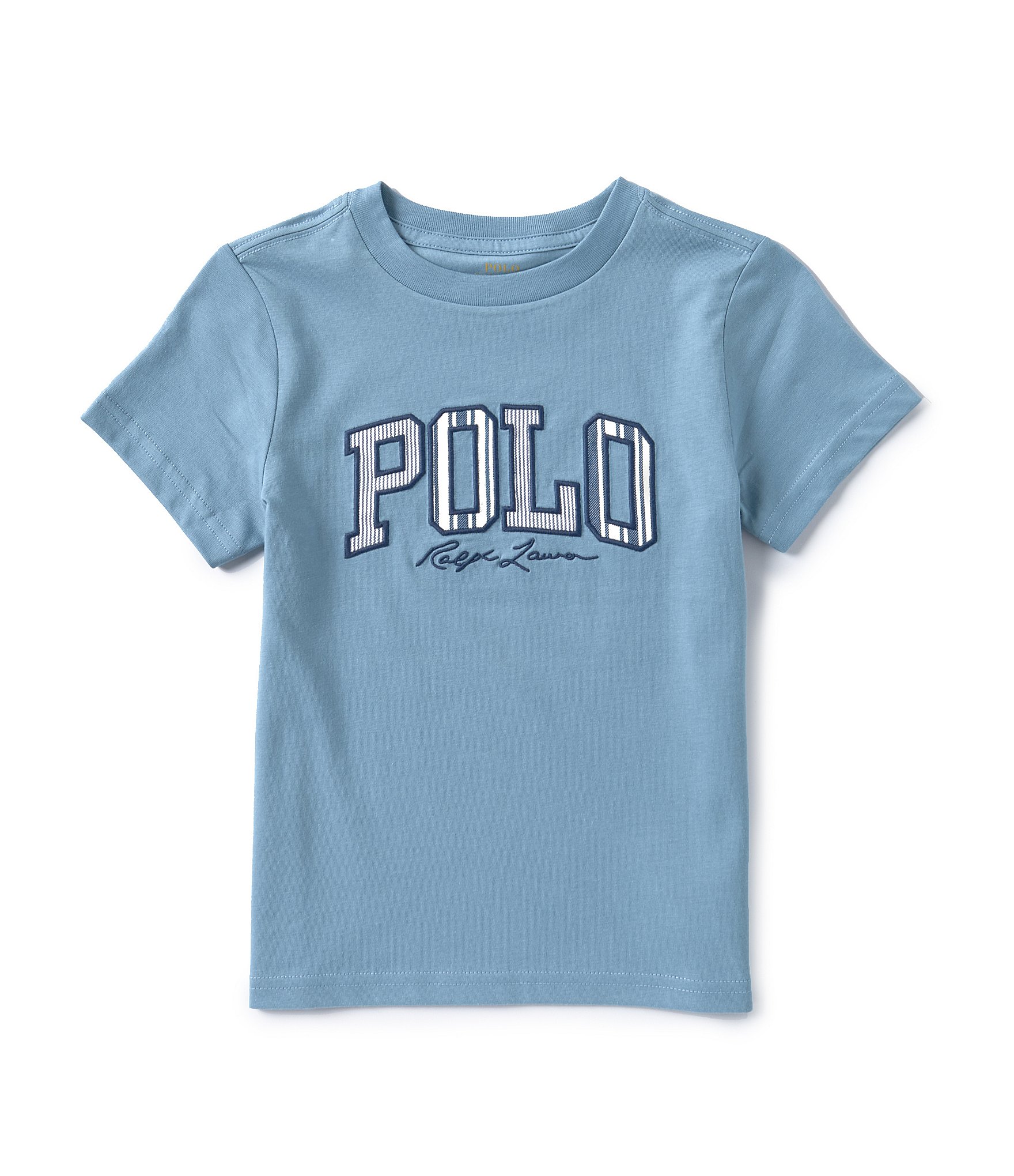 Polo Ralph Lauren Little Boys 2T-7 Short Sleeve Striped Logo Jersey T-Shirt