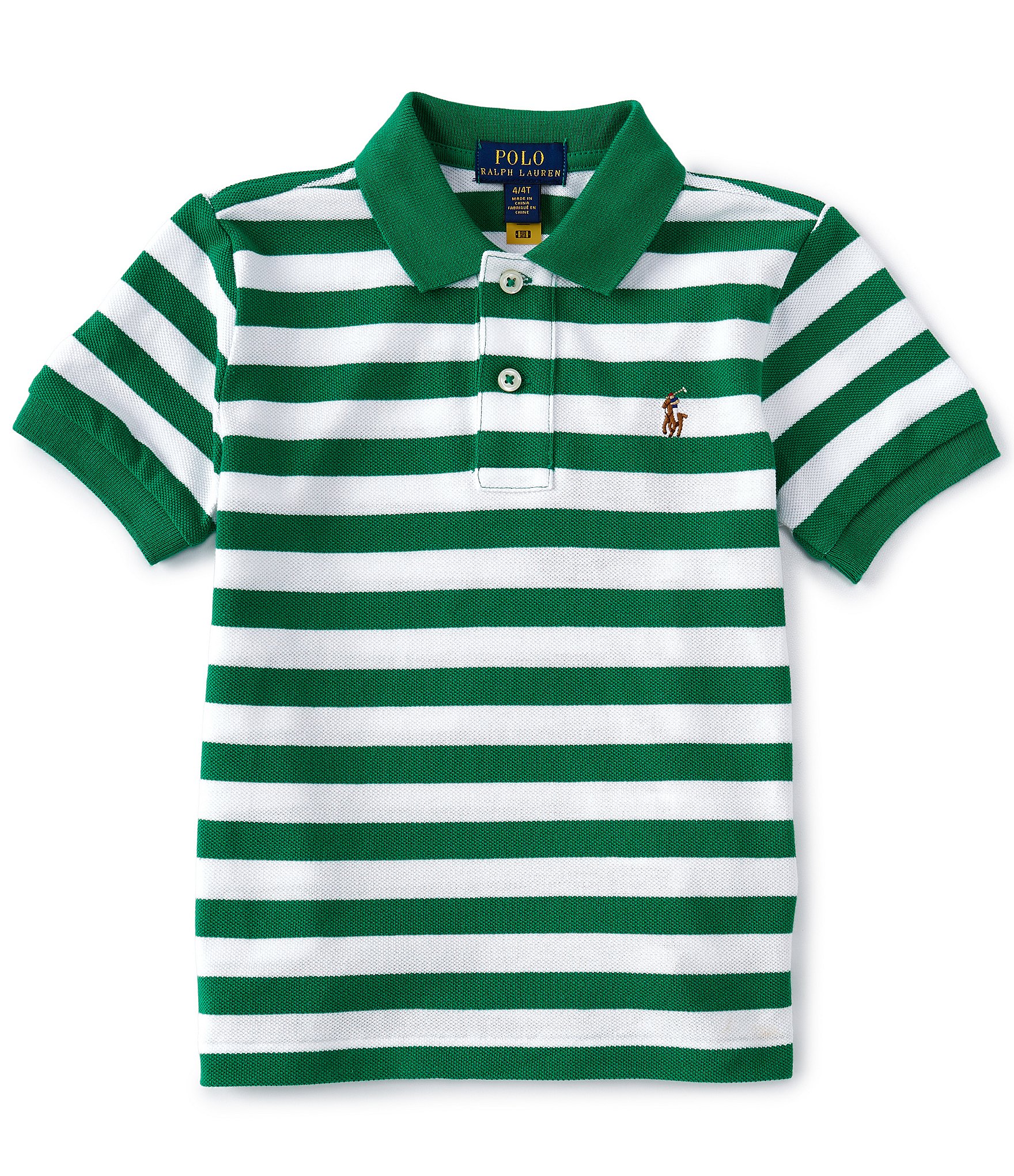 Polo Ralph Lauren Stripe Green Shirt. Boys polo