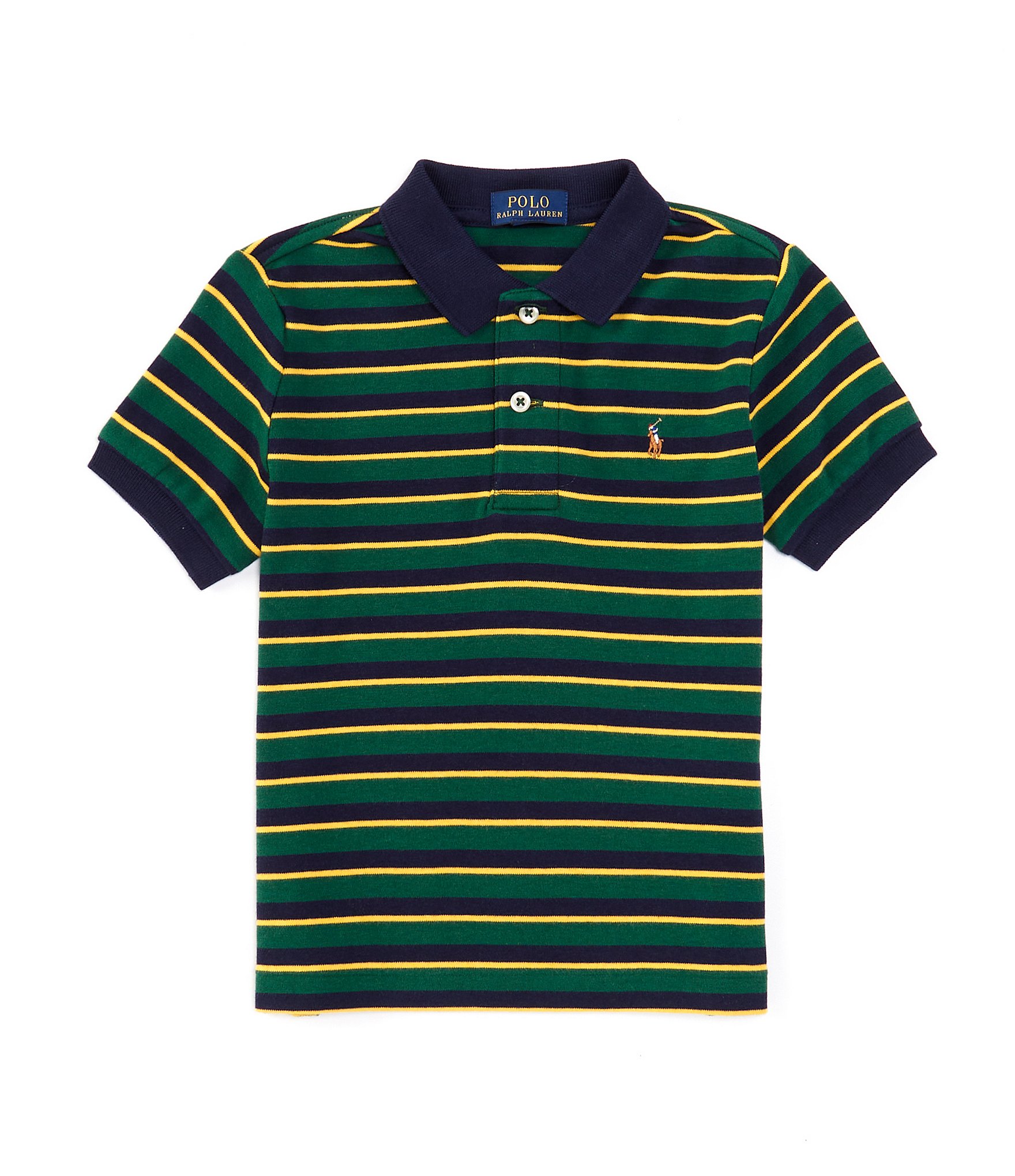 Polo Ralph Lauren Little Boys 2T 7 Short Sleeve Striped Polo Shirt Dillard s