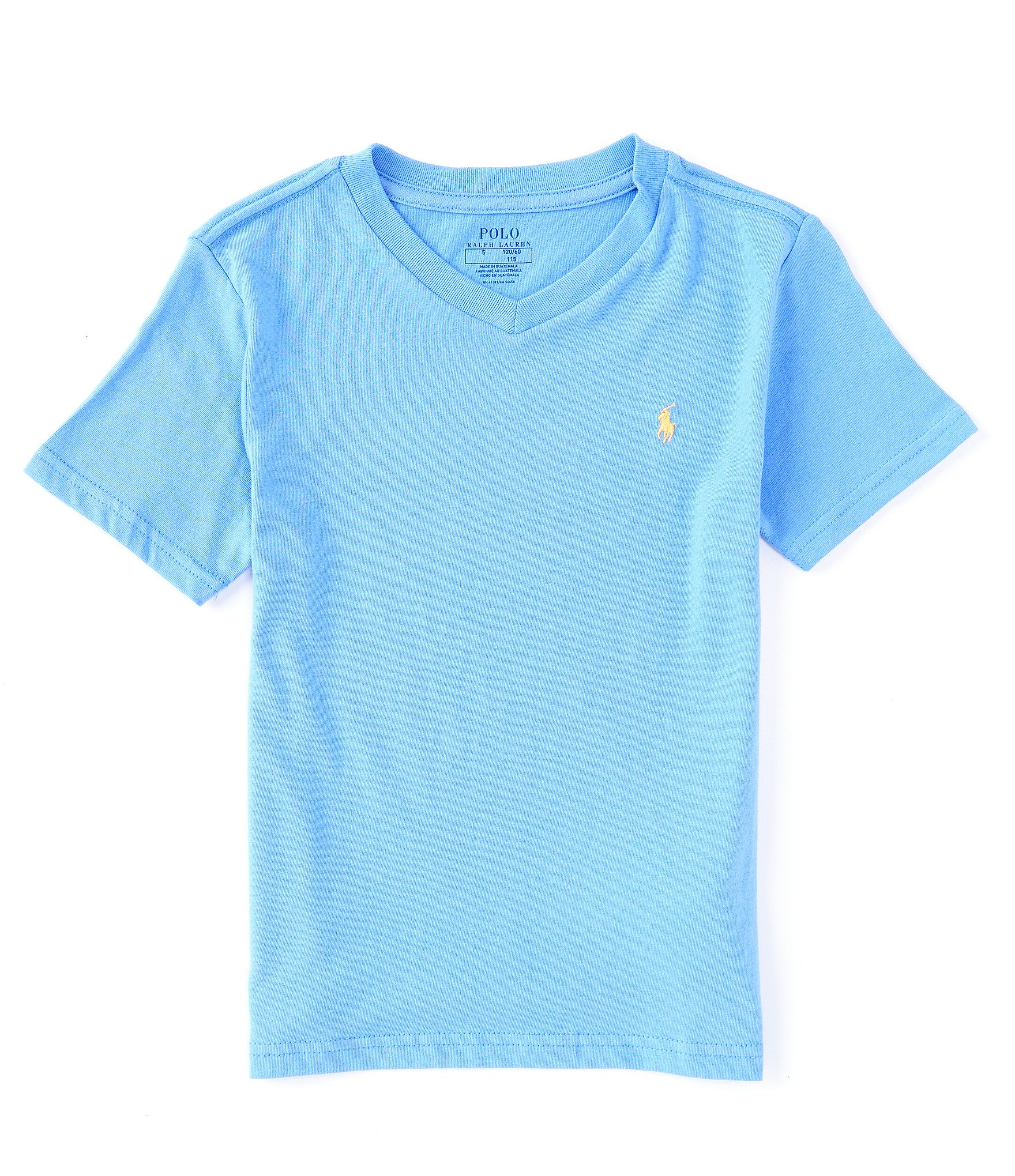 Polo Ralph Lauren Little Boys 2T-7 Short-Sleeve V-Neck Jersey T-Shirt ...