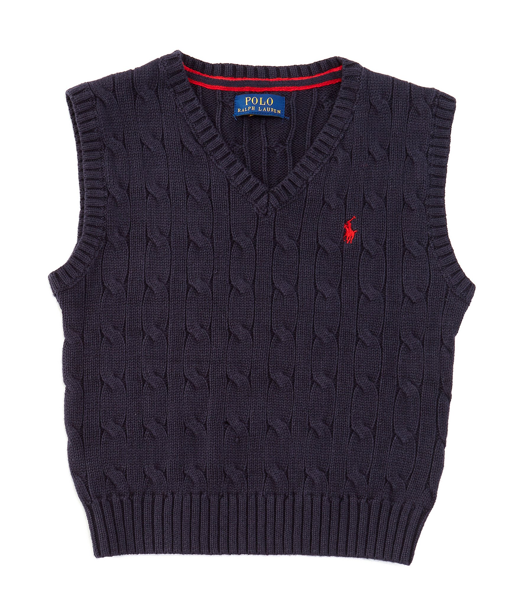 Vintage 90s Polo Ralph Lauren Knit Vest Small Pony Logo