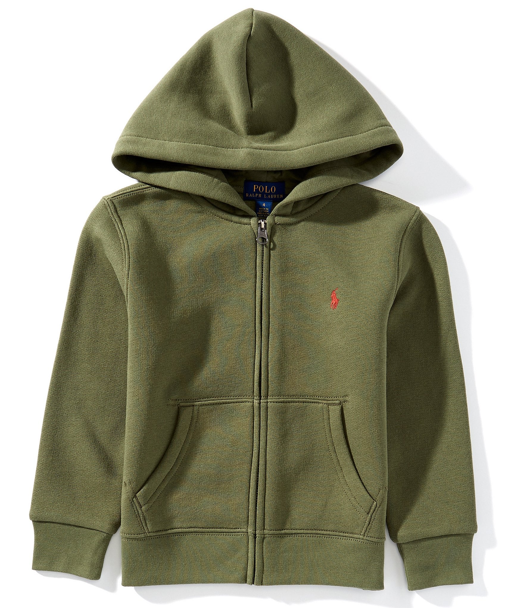 Polo Ralph Lauren Little Boys Long-Sleeve Full-Zip Fleece Hooded Jacket
