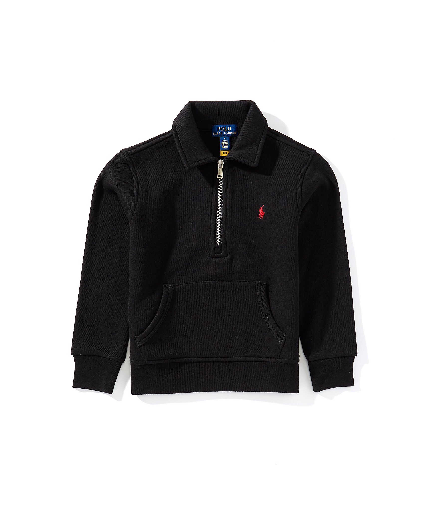 Polo Ralph Lauren Little Boys Long-Sleeve Quarter-Zip Fleece Pullover