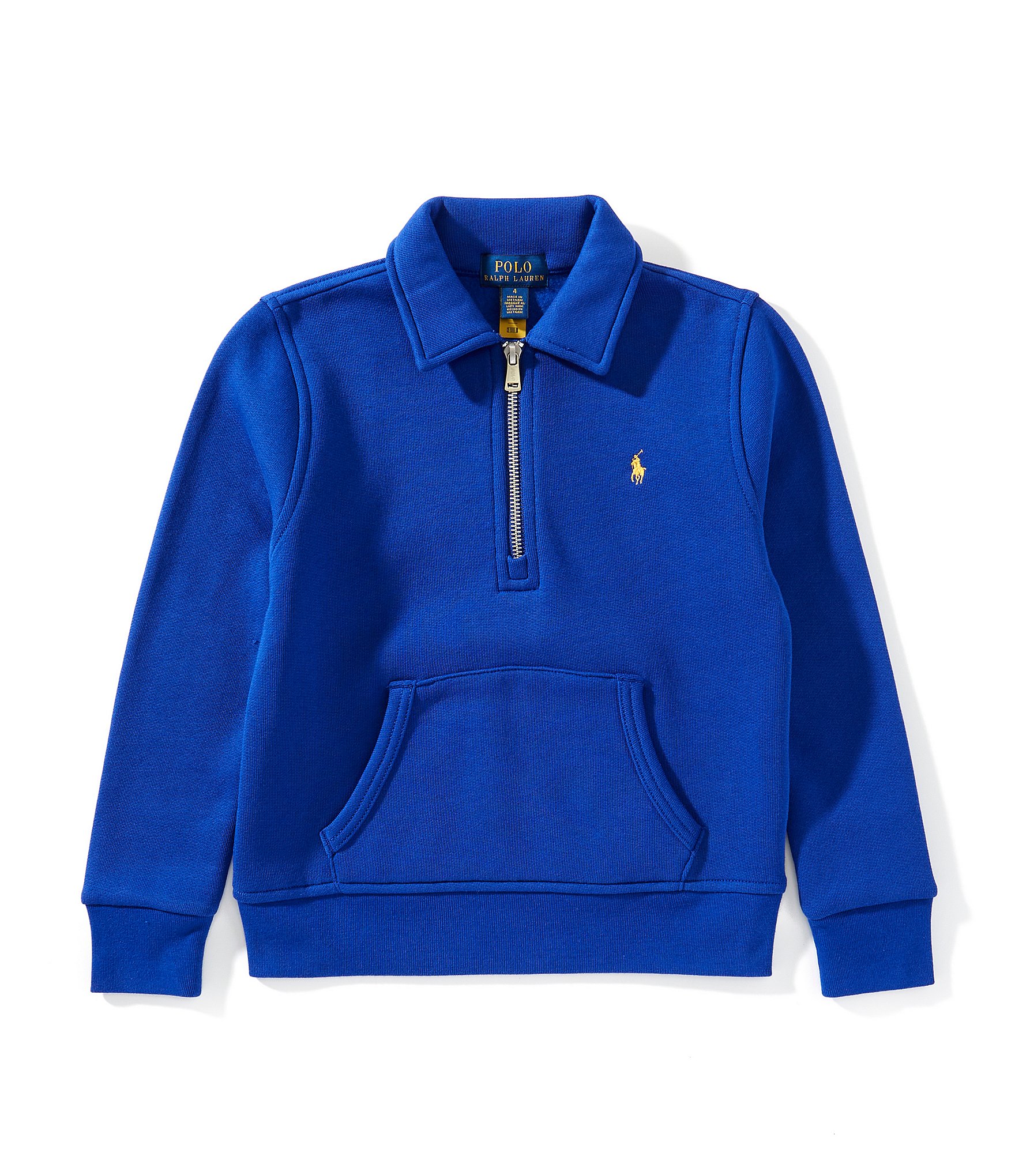Polo Ralph Lauren Little Boys Long-Sleeve Quarter-Zip Fleece Pullover