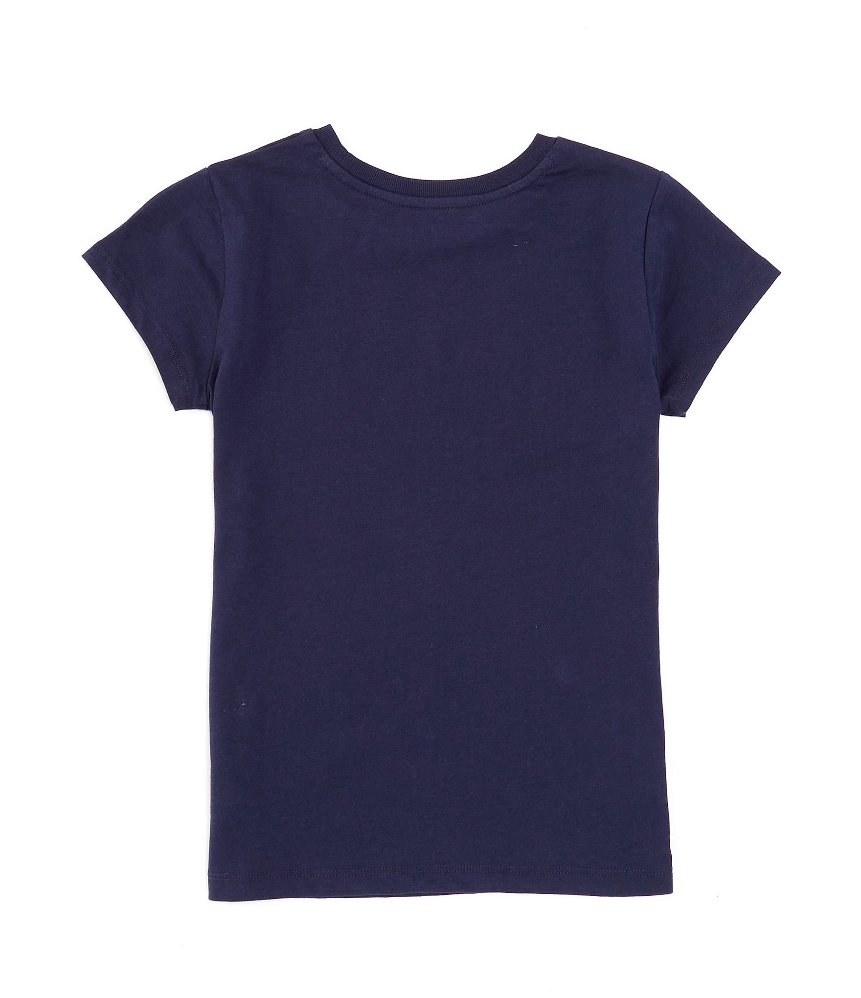 Polo Ralph Lauren Little Girls 2T-6X Cap-Sleeve Corduroy-Logo Jersey T-Shirt