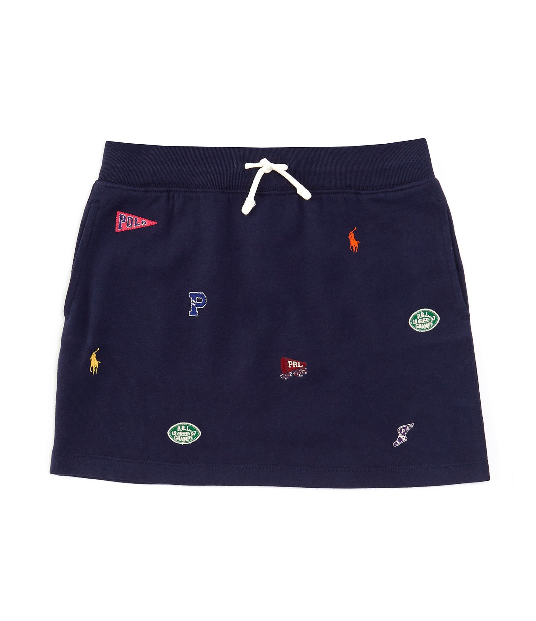 Polo Ralph Lauren Little Girls 2T-6X Embroidered-Motif Fleece Skirt