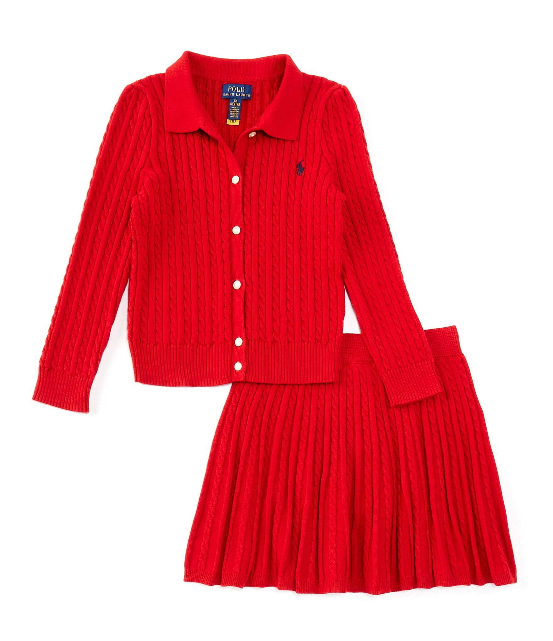 Polo Ralph Lauren Little Girls 2T-6X Long Sleeve Polo
