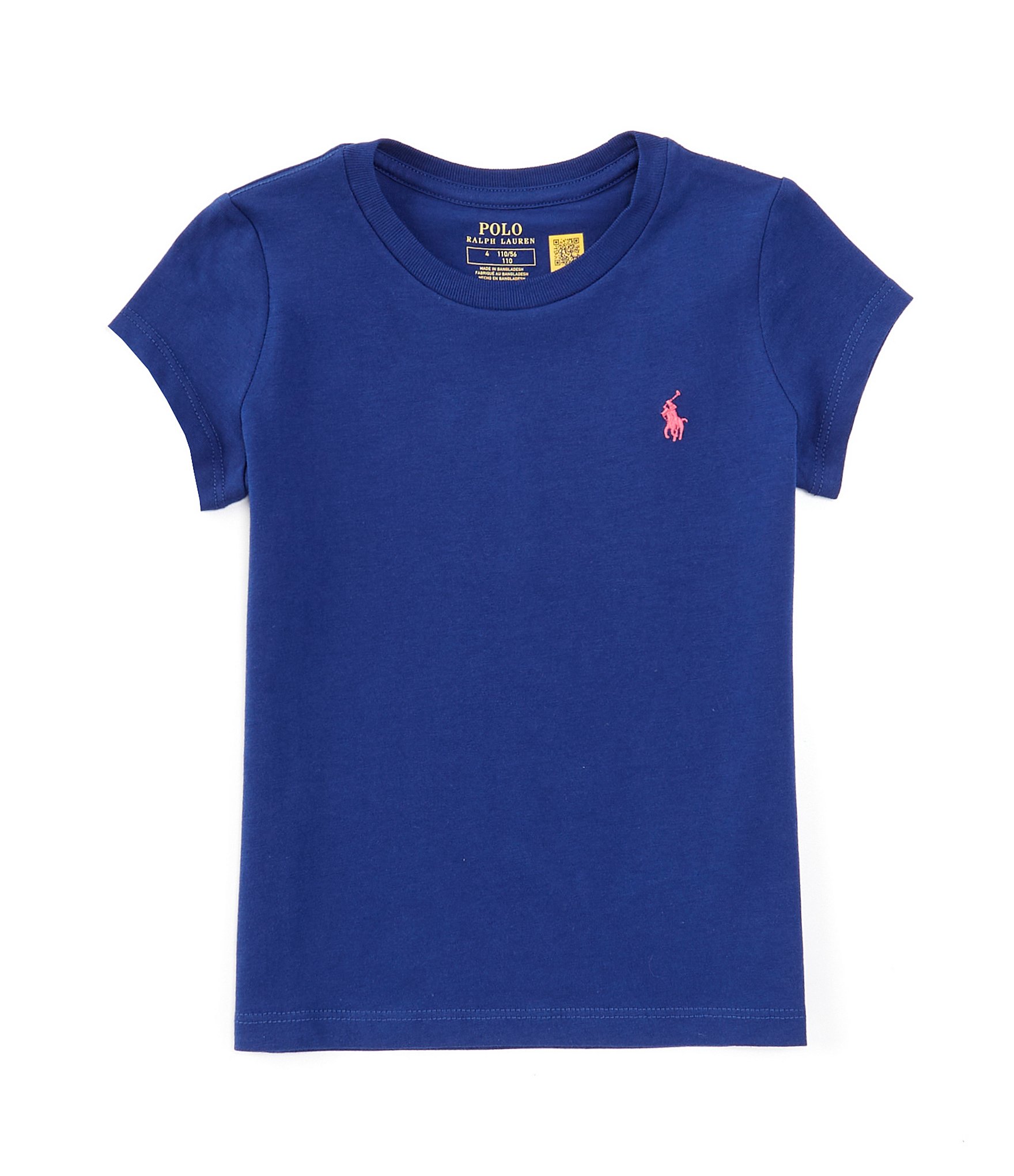 Polo Ralph Lauren Little Girls 2T-6X Short Sleeve Jersey T-Shirt