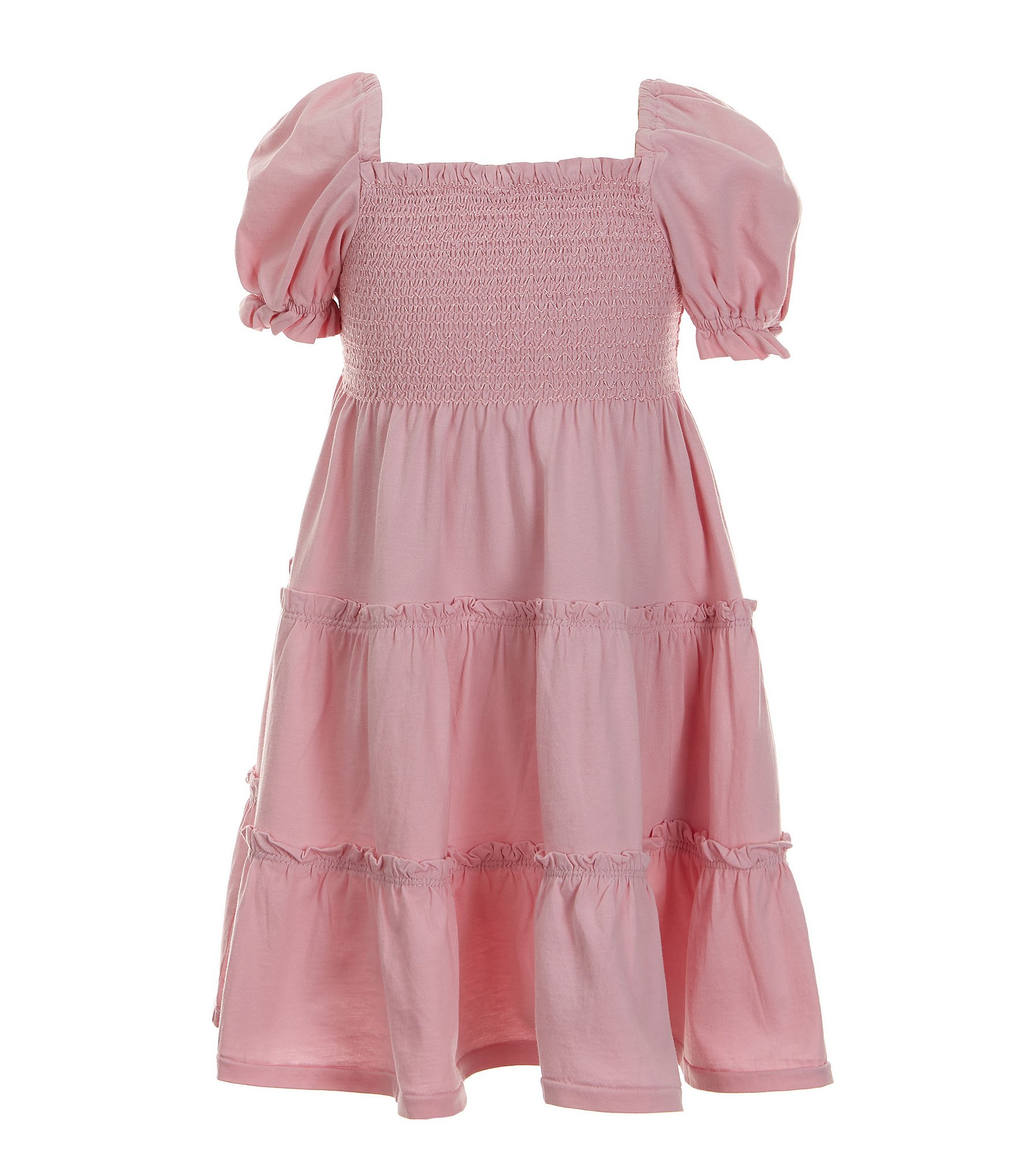 Polo Ralph Lauren Little Girls 2T-6X Short Sleeve Smocked Day Dress ...