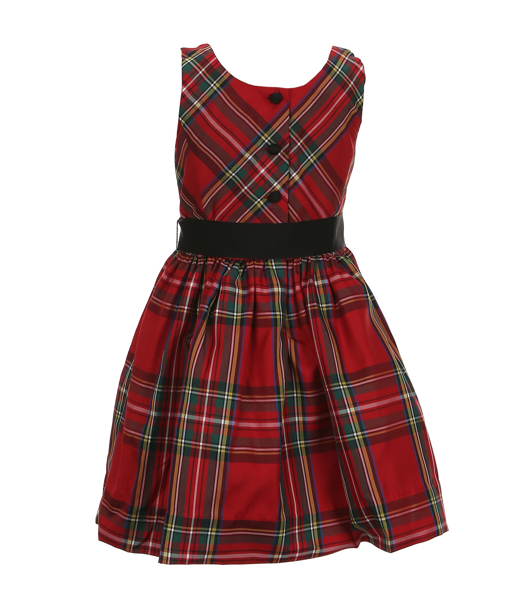 Polo Ralph Lauren Little Girls 2T-6X Sleeveless Yarn-Dyed Plaid Fit-And-Flare Dress