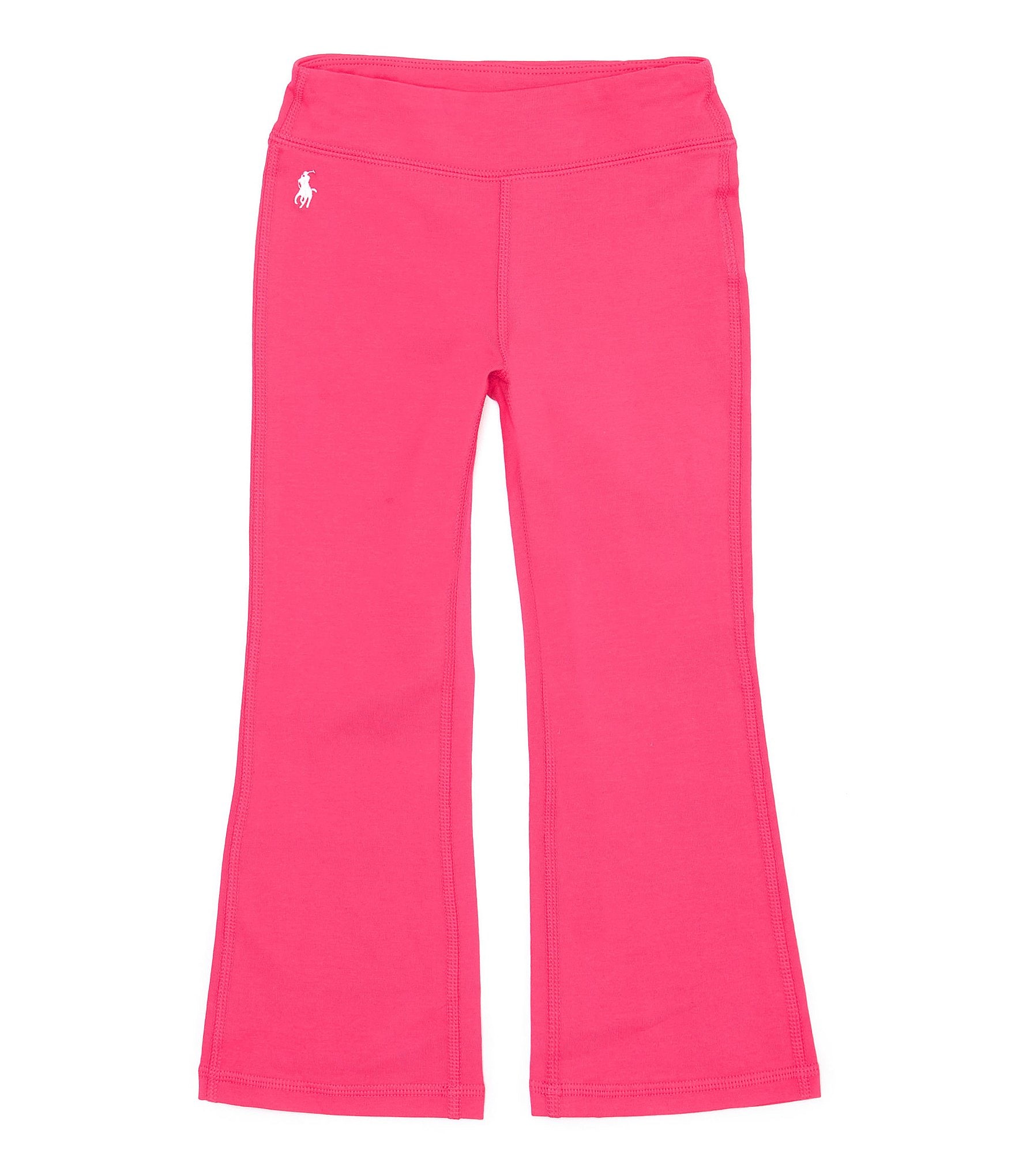 Polo Ralph Lauren Girls 4T Navy Sweatpants Skinny Leg, Pink Small Horse