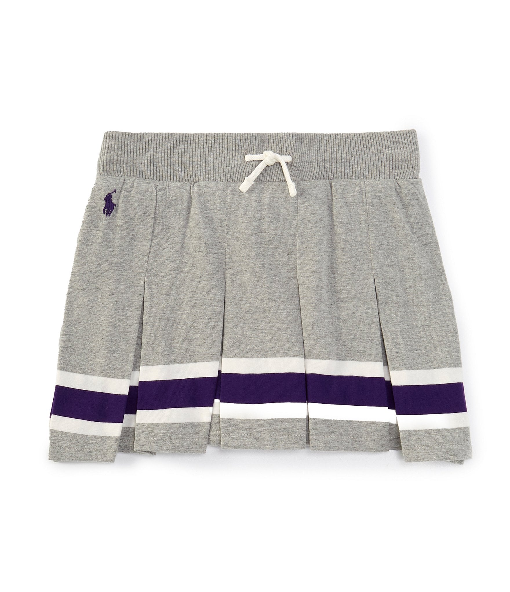 Polo Ralph Lauren Little Girls 2T-6X Striped Pleated Jersey Skort