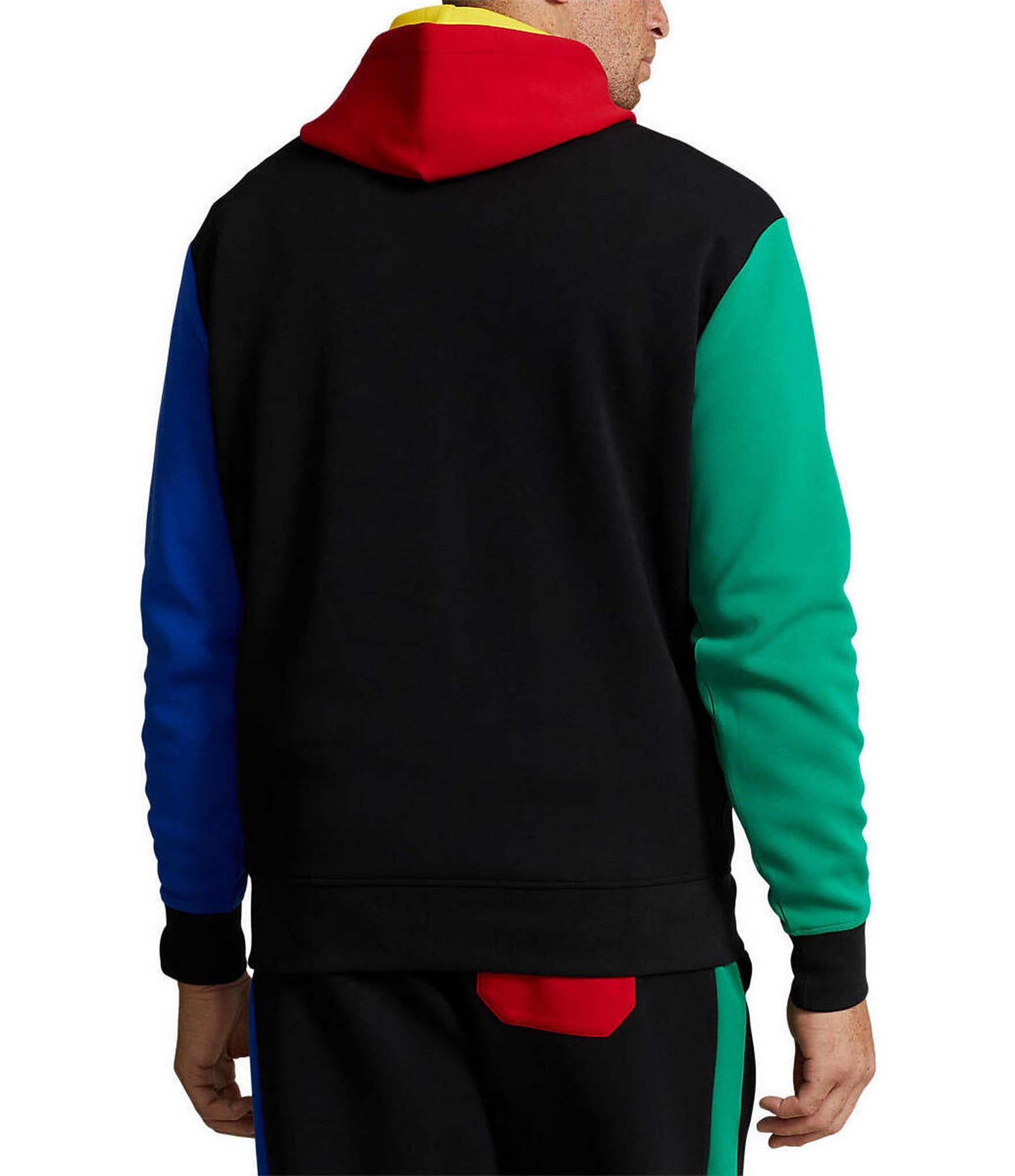 Polo Ralph Lauren Logo Color-Blocked Double-Knit Hoodie