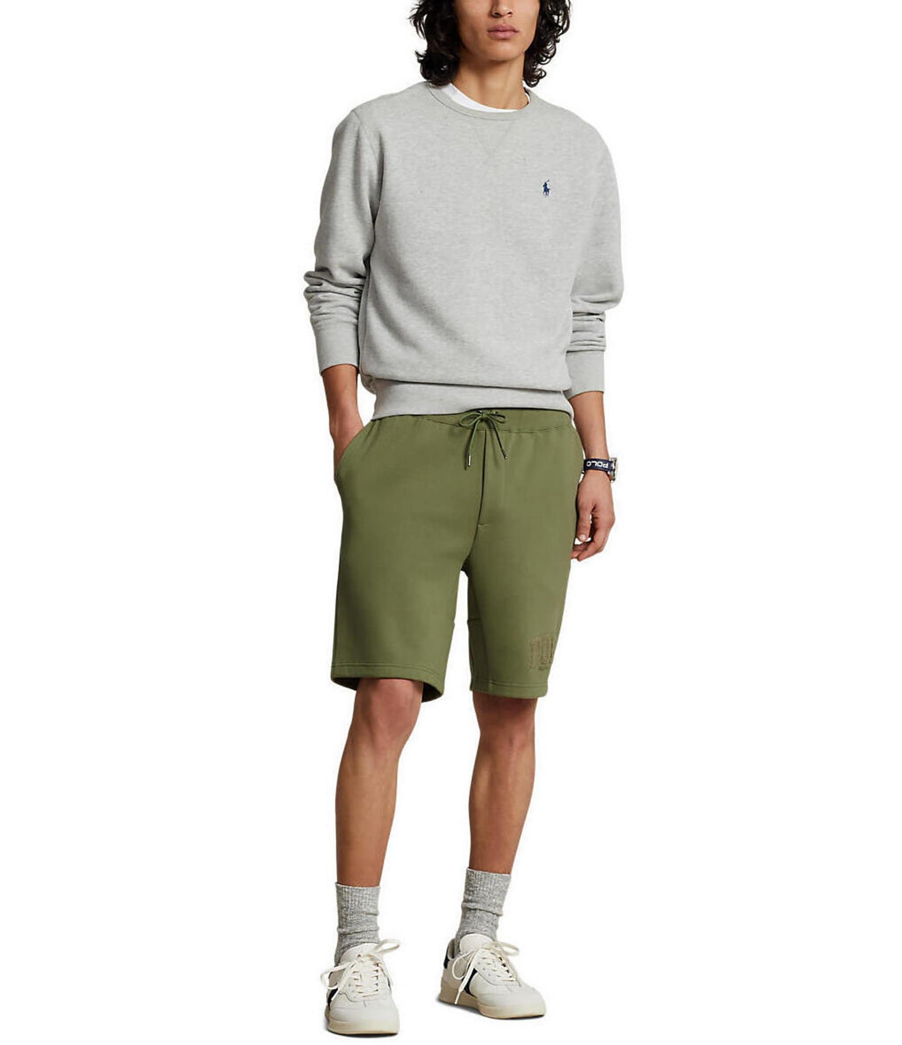 Polo Ralph Lauren Logo Double-Knit Mesh 9#double; Inseam Shorts