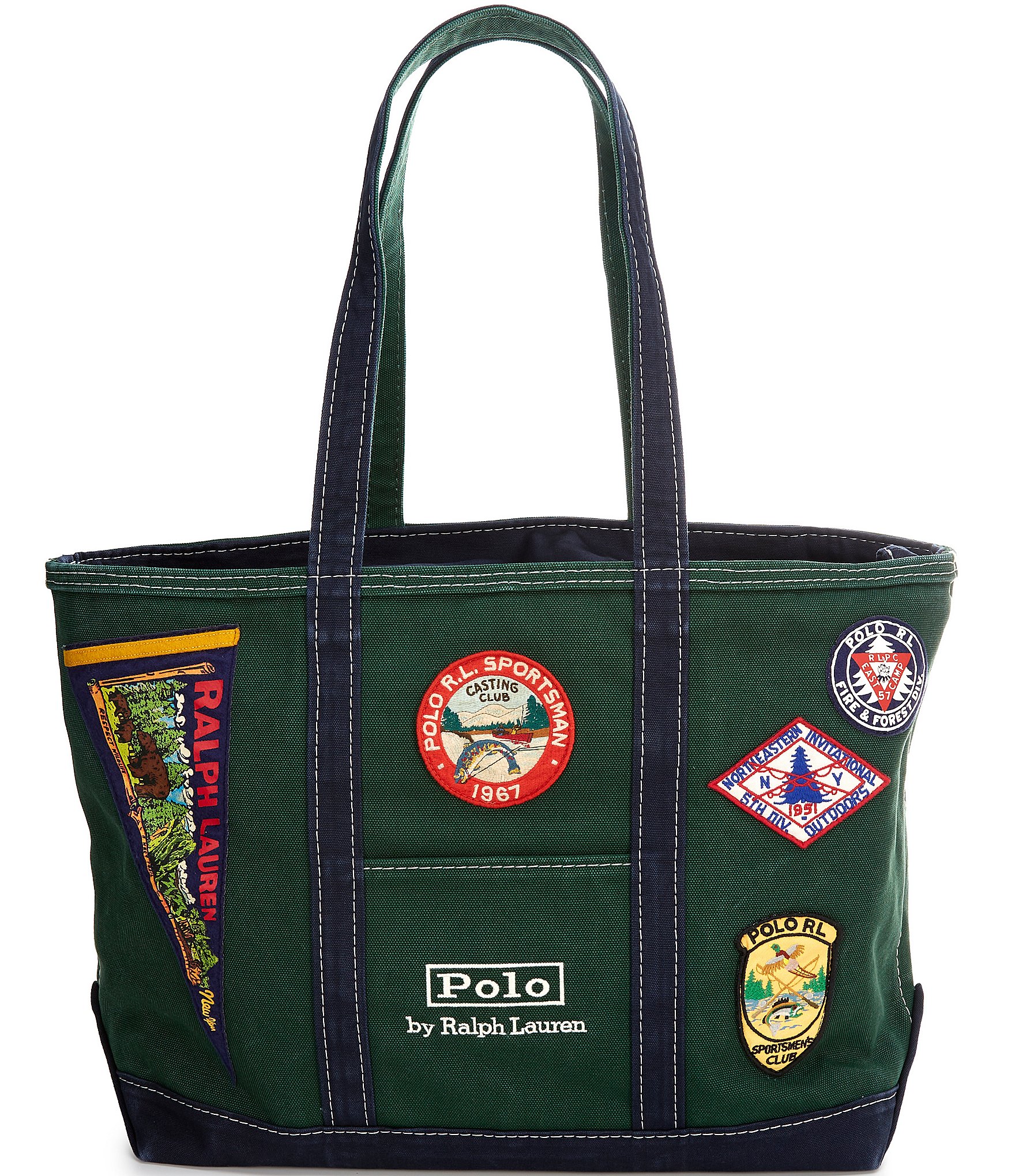 Polo Ralph Lauren Logo Patch Canvas Tote