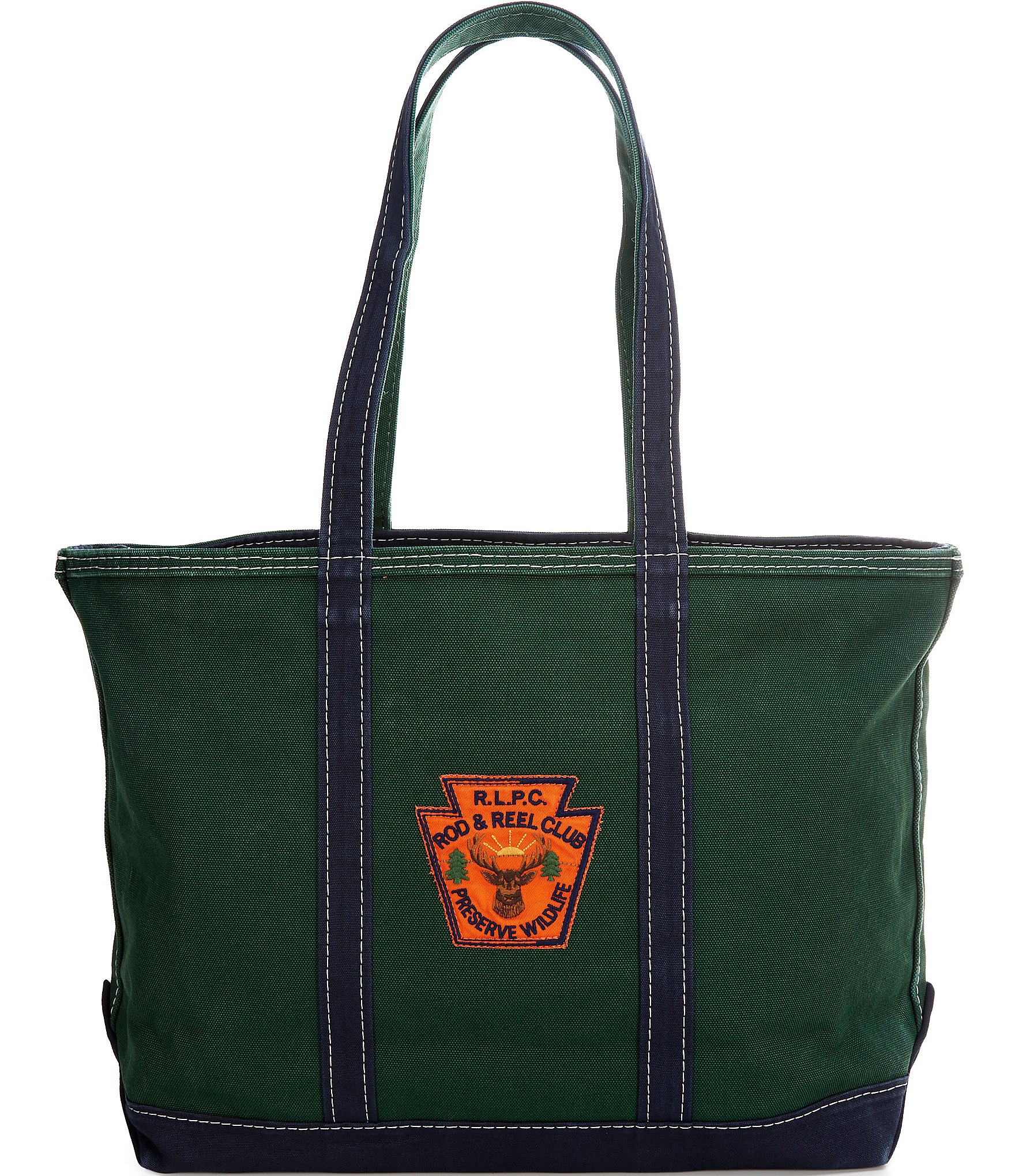 Polo Ralph Lauren Logo Patch Canvas Tote