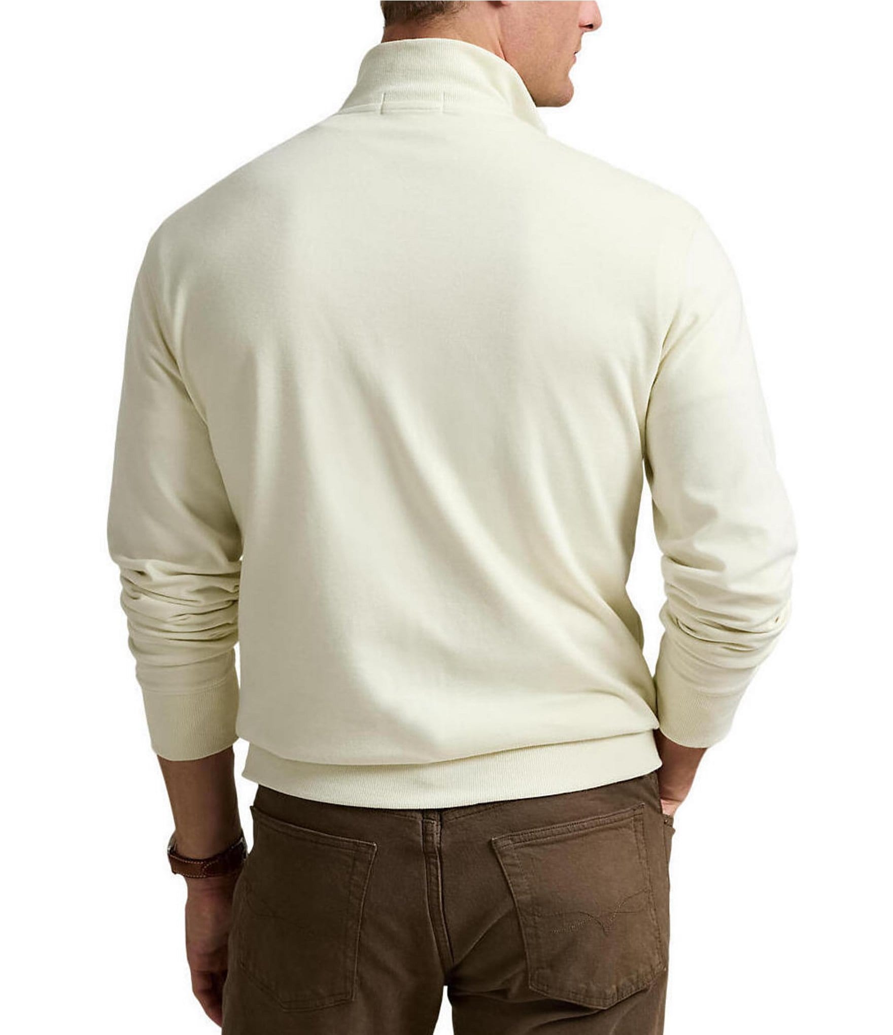 Polo Ralph Lauren Long Sleeve Luxury Jersey Quarter-Zip Pullover