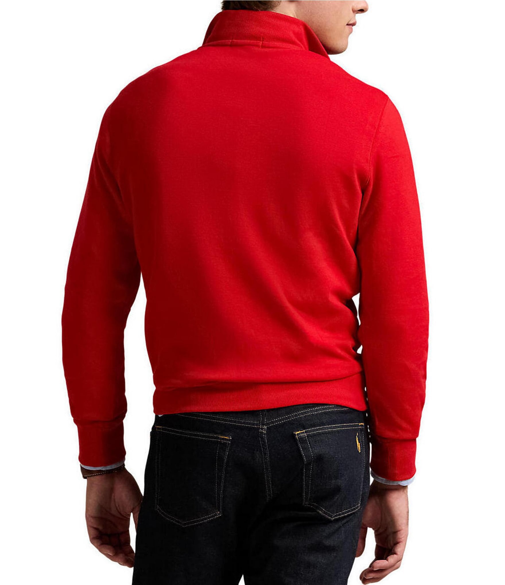 Polo Ralph Lauren Long Sleeve Luxury Jersey Quarter-Zip Pullover