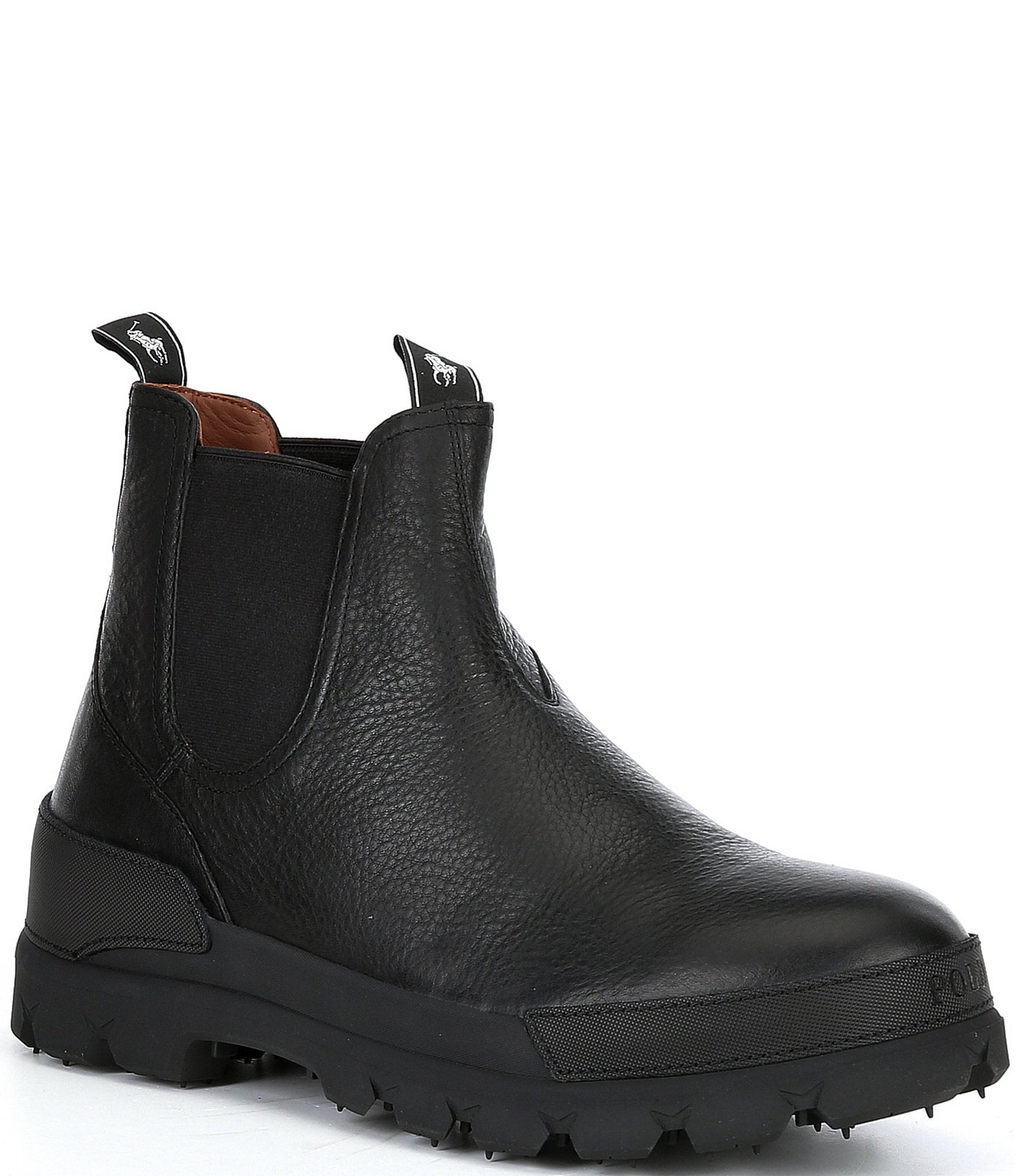 ralph lauren men's black boots