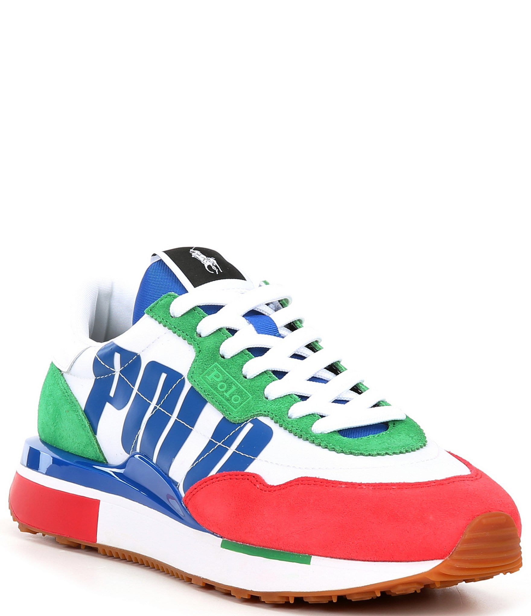 Polo Ralph Lauren Men's Bold Colorblock Suede Train 89 Polo Ralph Lauren Men's Bold Colorblock Suede Train 89