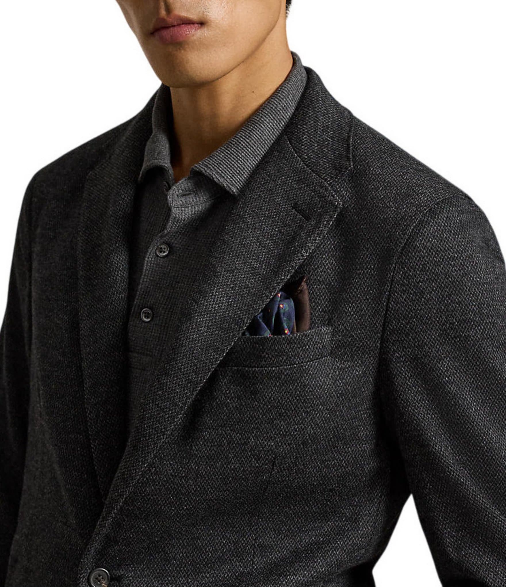 Polo Ralph Lauren Modern Knit Broken-Twill Wool Blend Coat