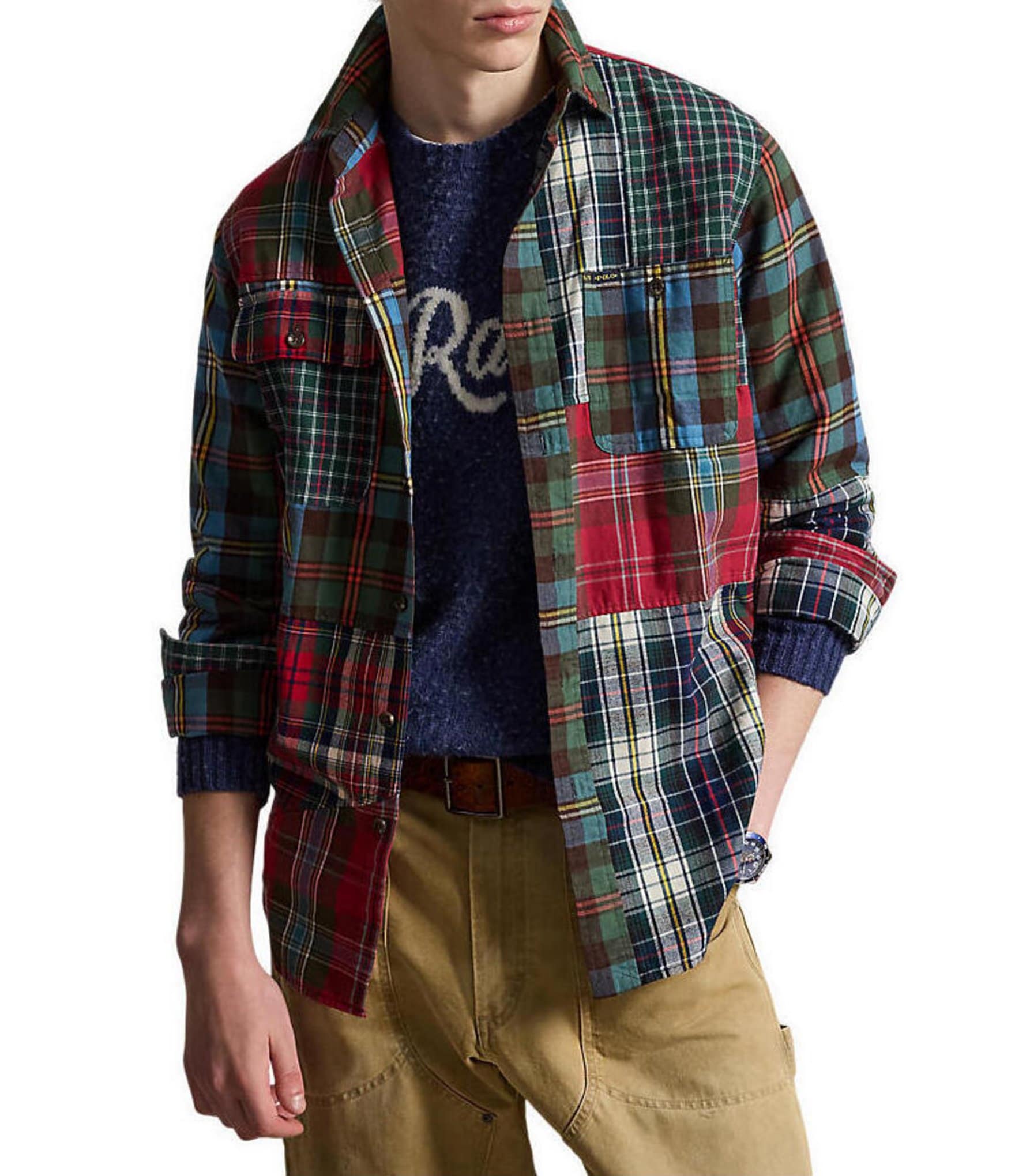 Polo Ralph Lauren Patchwork Plaid Oxford Workshirt