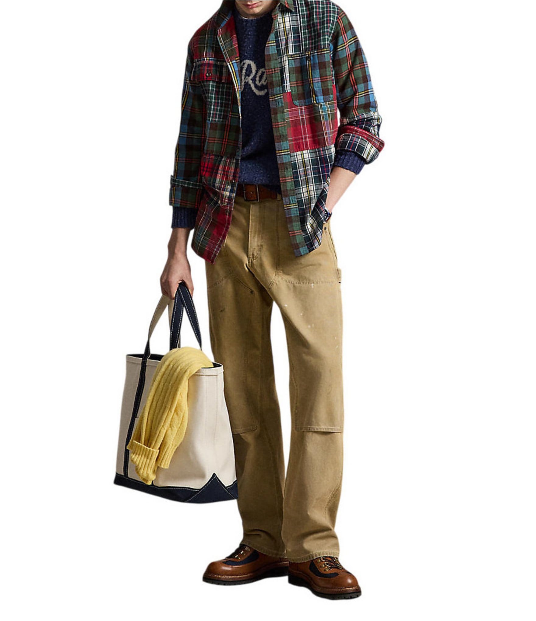 Polo Ralph Lauren Patchwork Plaid Oxford Workshirt
